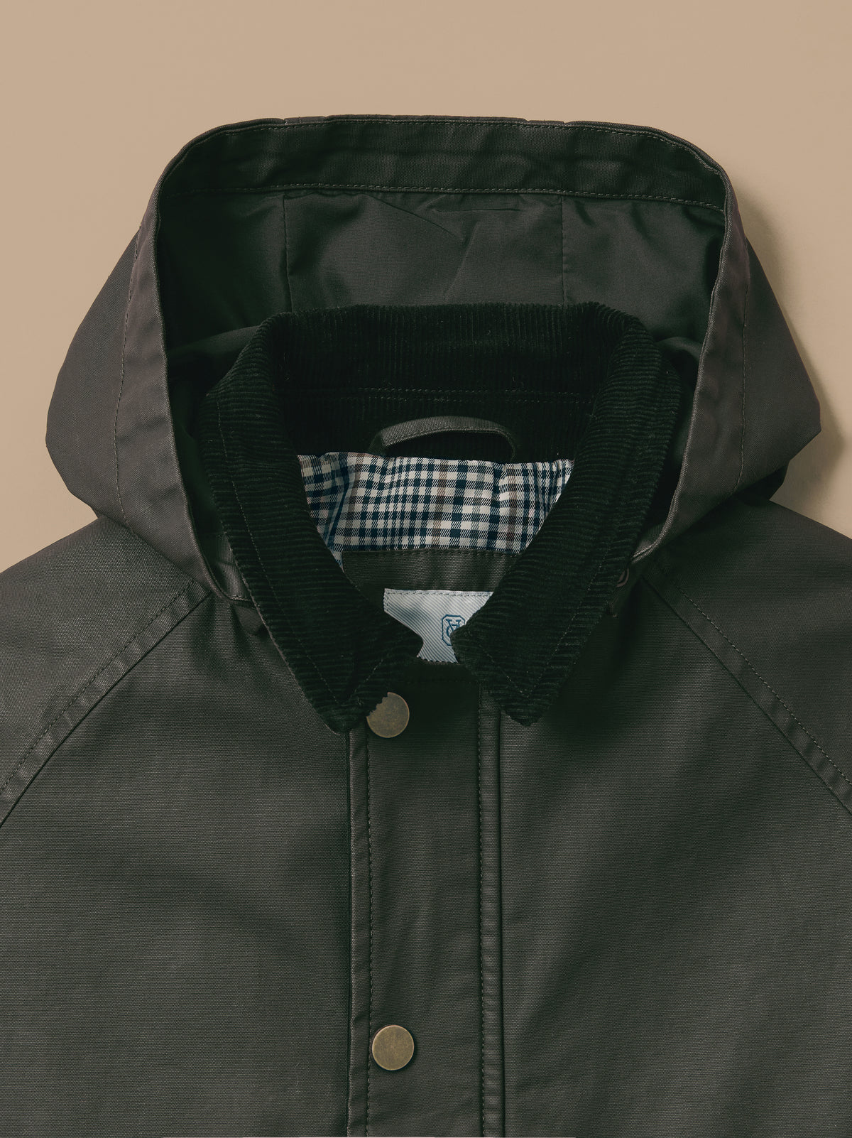 Veste héritage fille en coton enduit