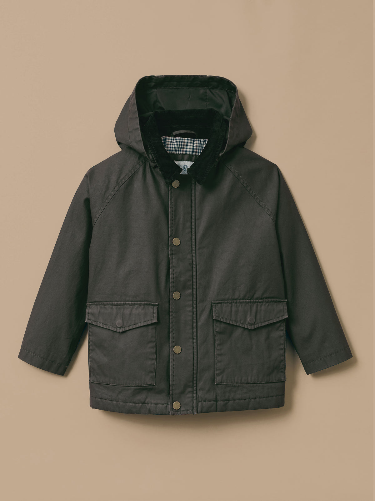 Veste héritage fille en coton enduit