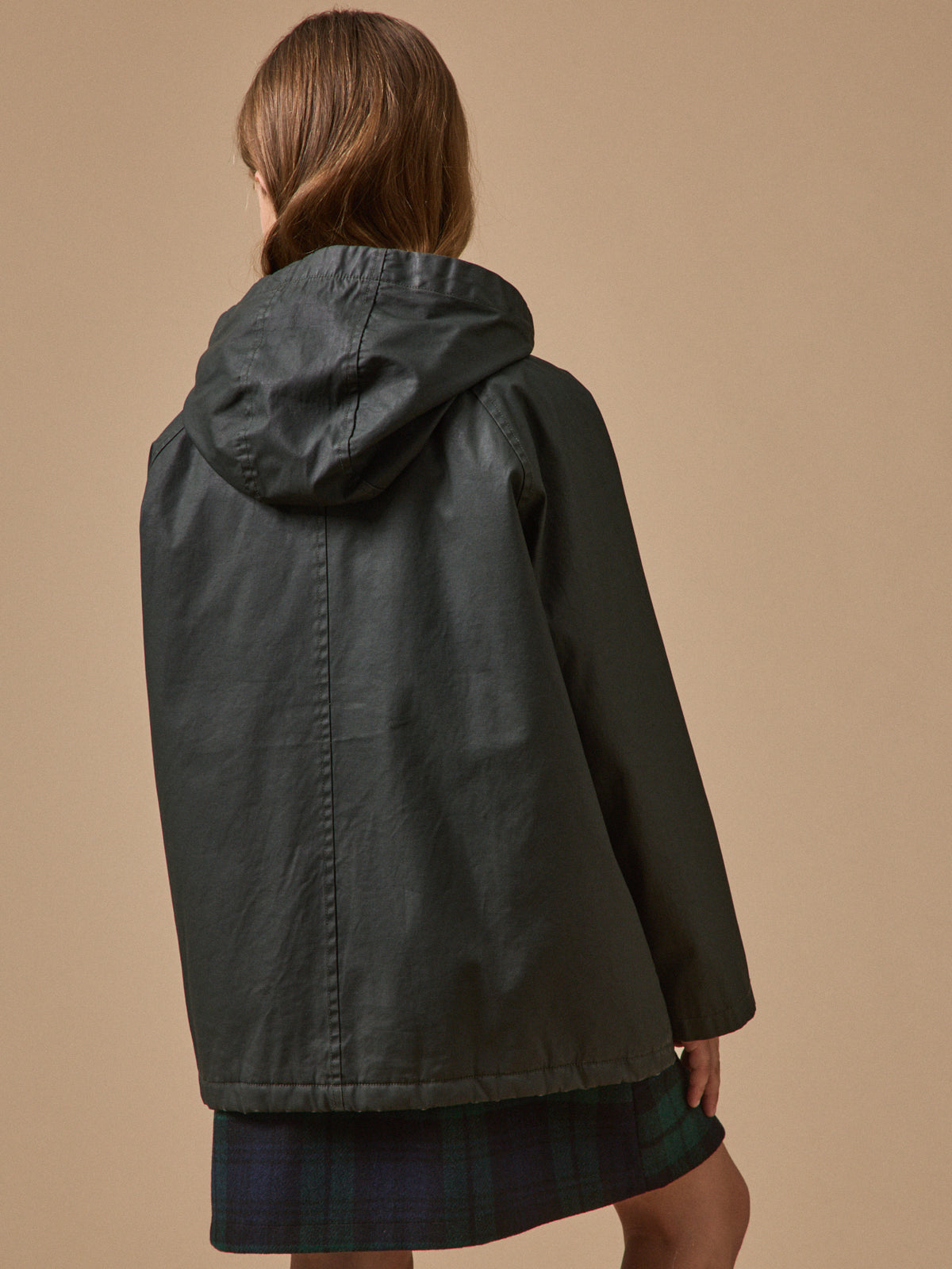 Veste héritage fille en coton enduit