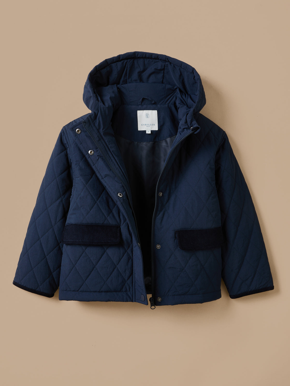 Blouson matelassé col montant Fille