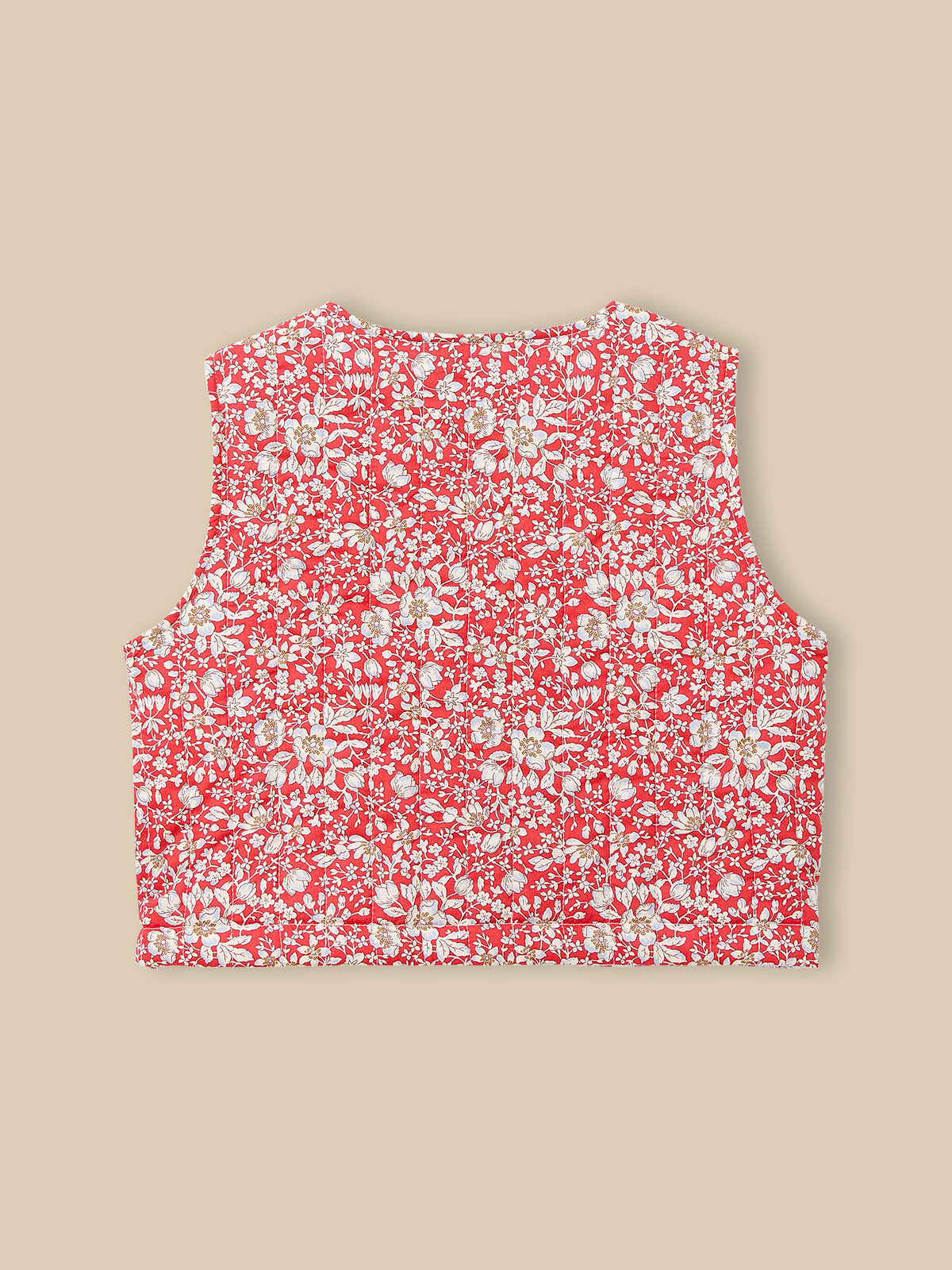 Veste sans manches matelassée Fille tissu Liberty