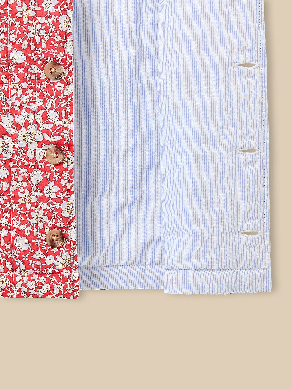 Veste sans manches matelassée Fille tissu Liberty