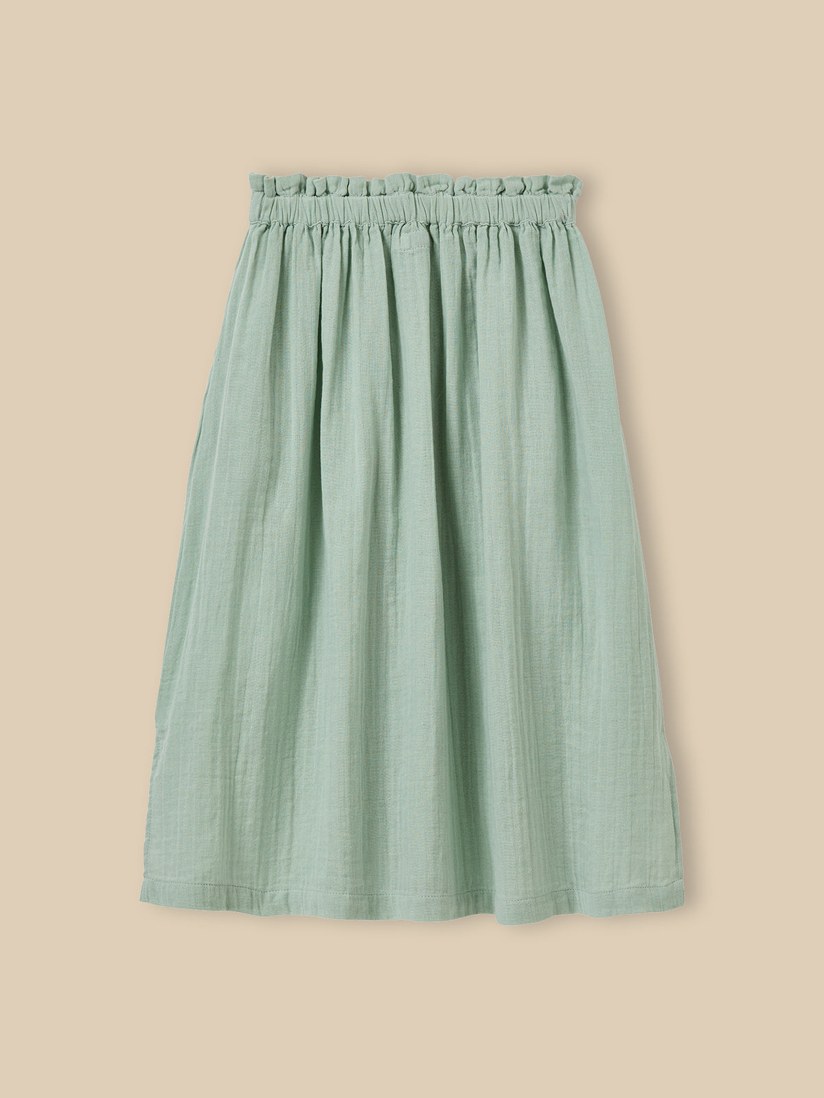 Jupe longue Fille en gaze de coton biologique
