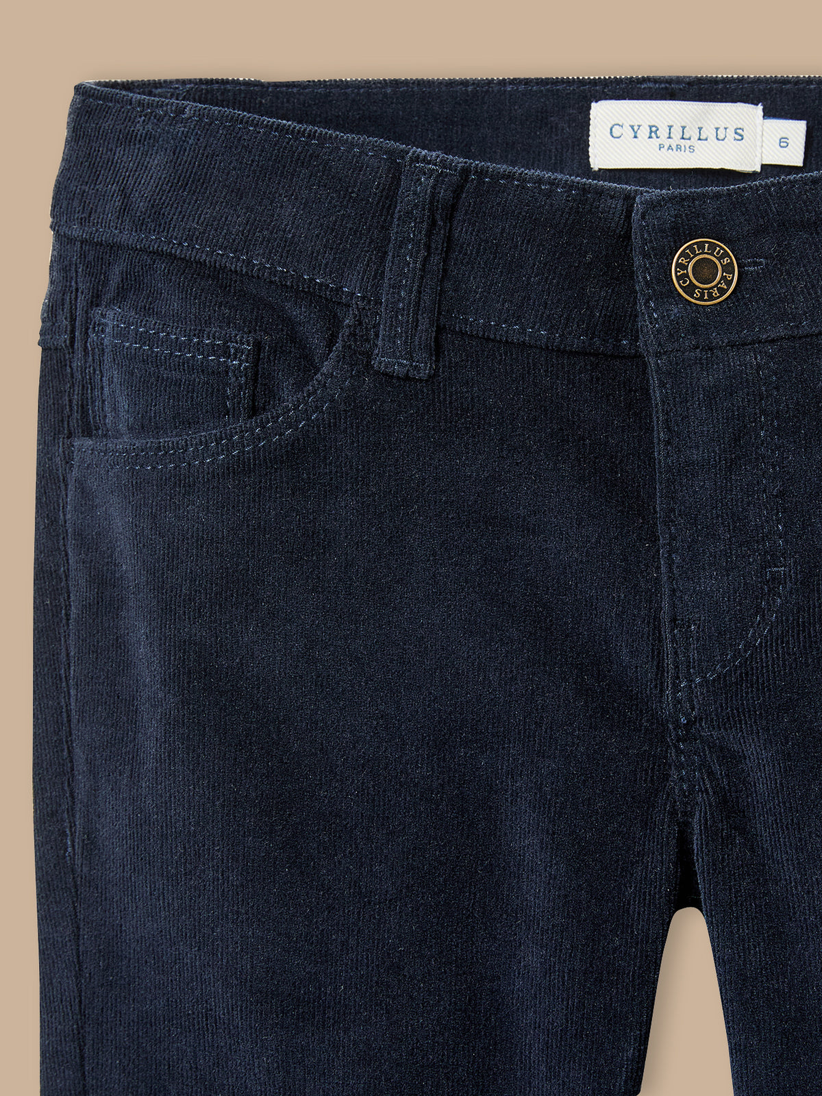 Slim en velours Fille