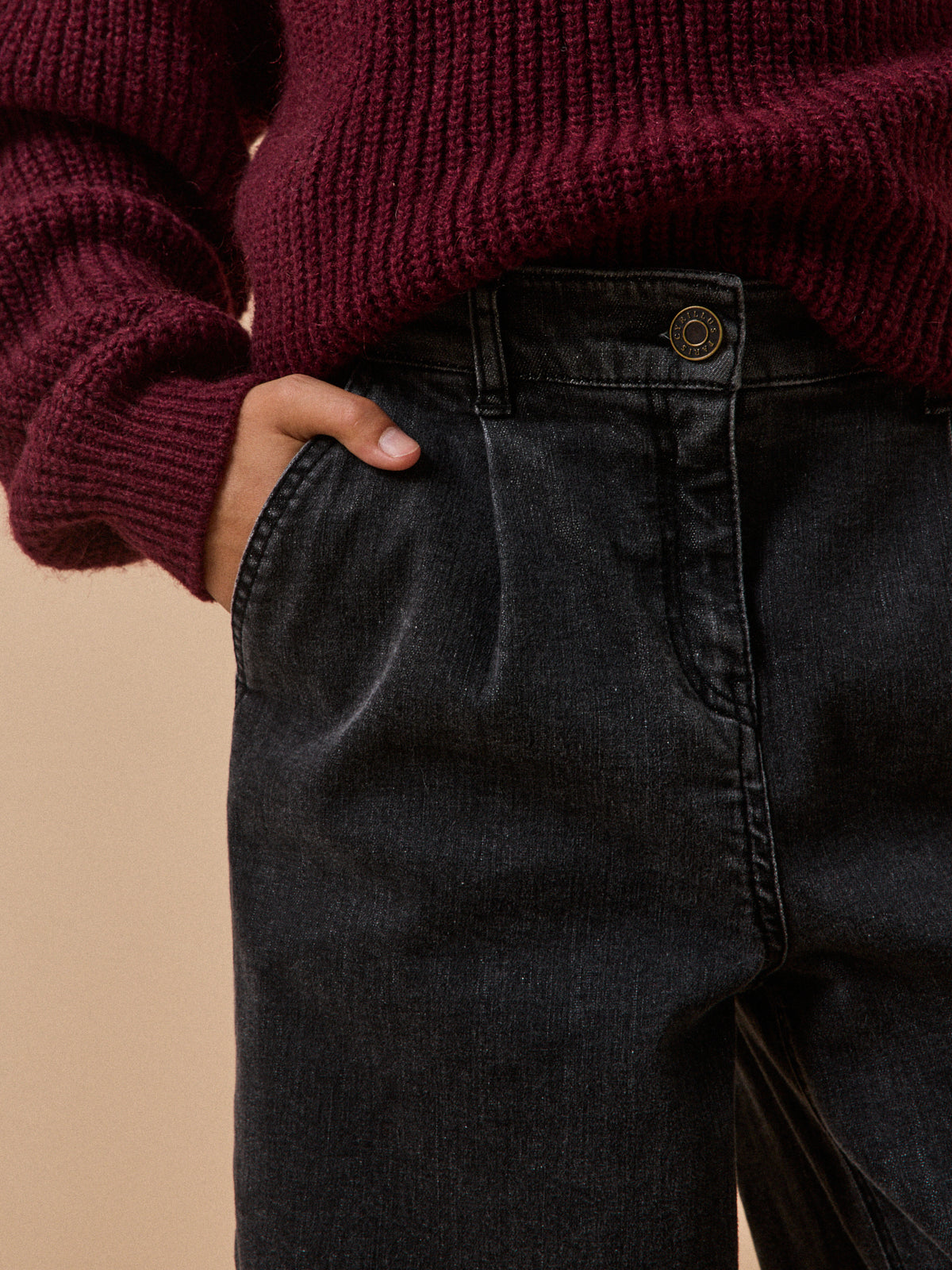 Pantalon large en denim - Collection Junior