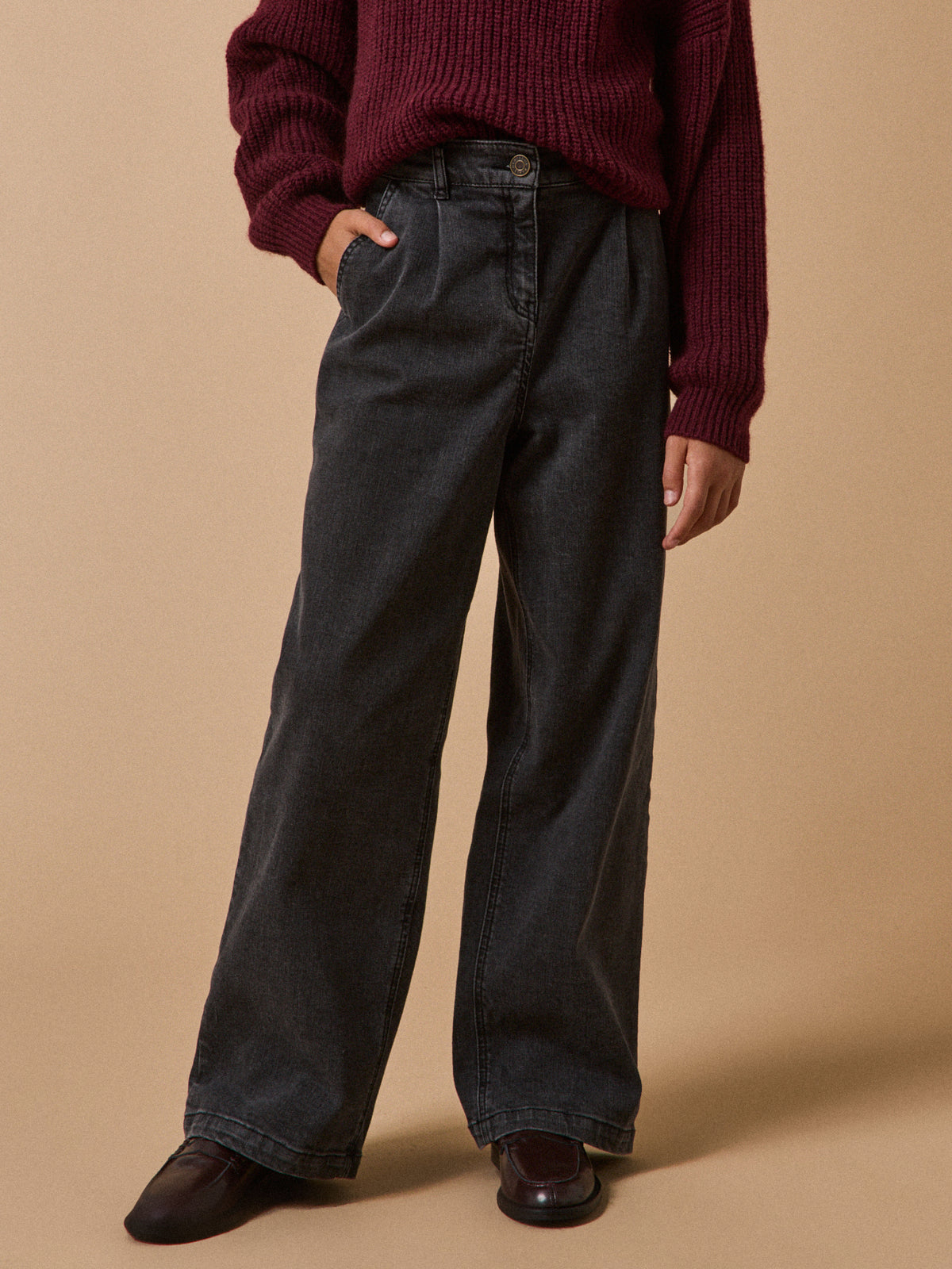 Pantalon large en denim - Collection Junior