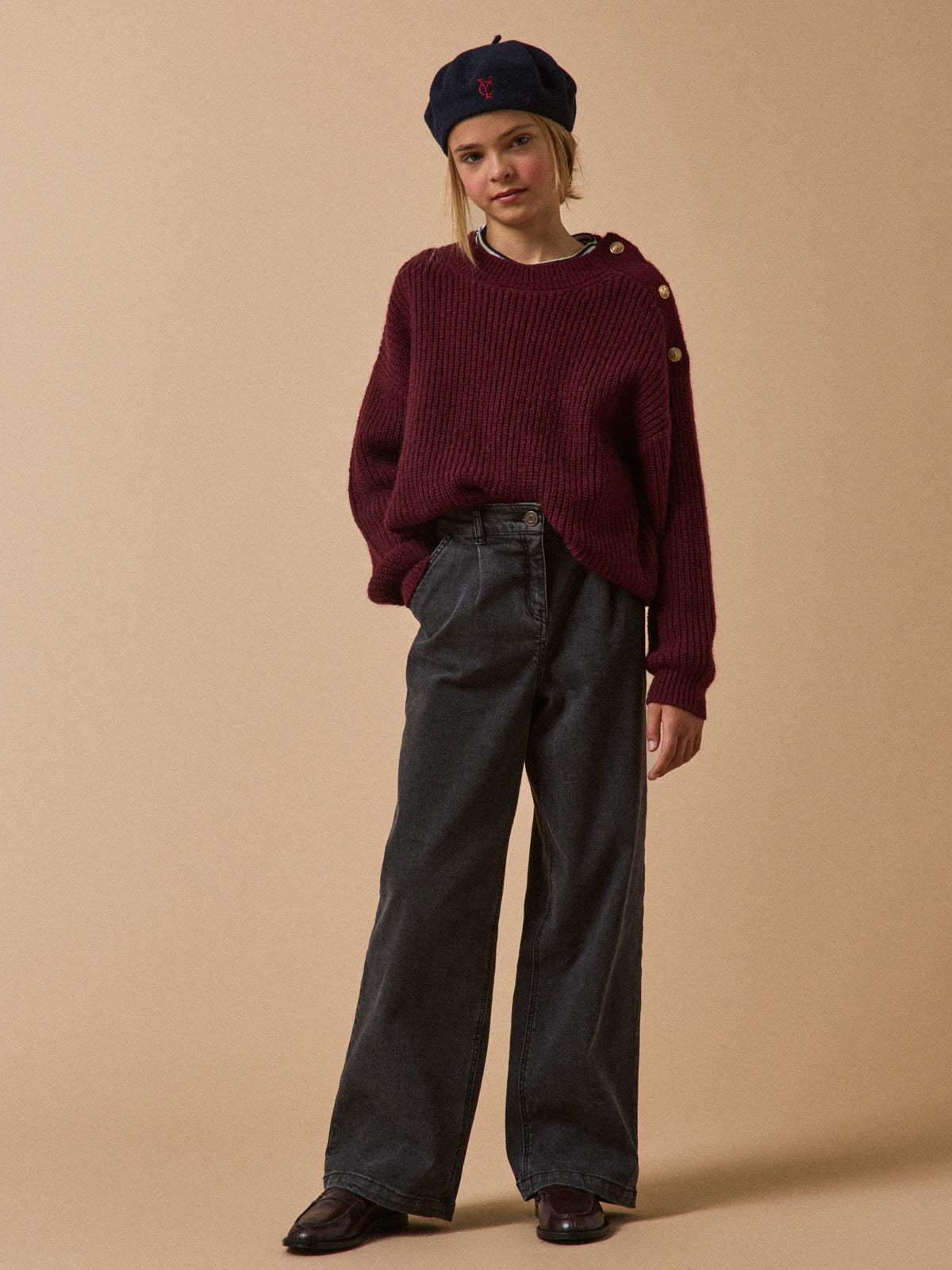 Pantalon large en denim - Collection Junior