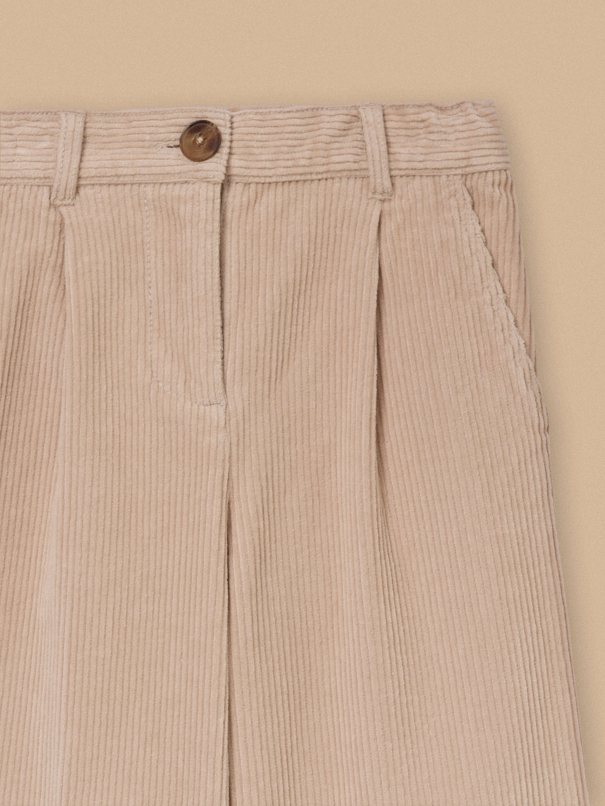 Pantalon large en velours Fille