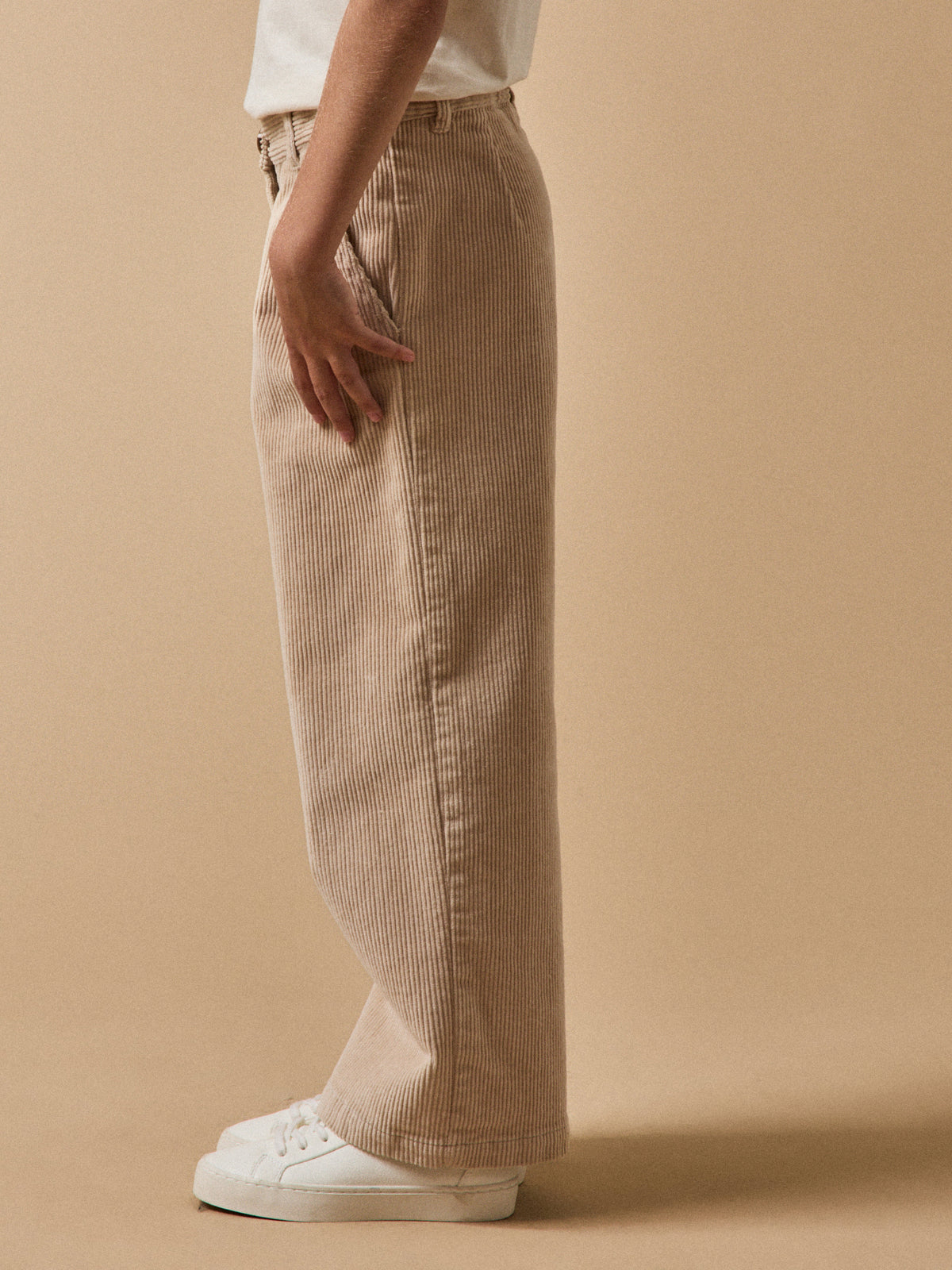 Pantalon large en velours Fille