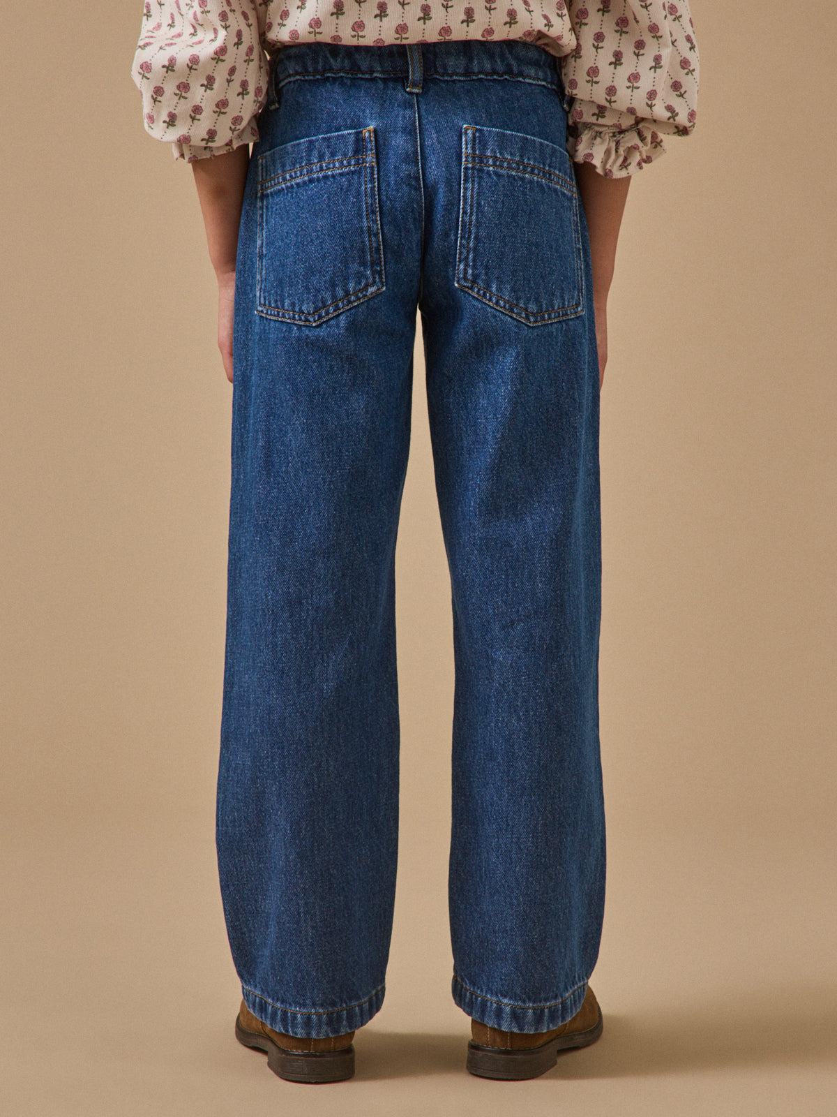 Pantalon droit Fille en denim