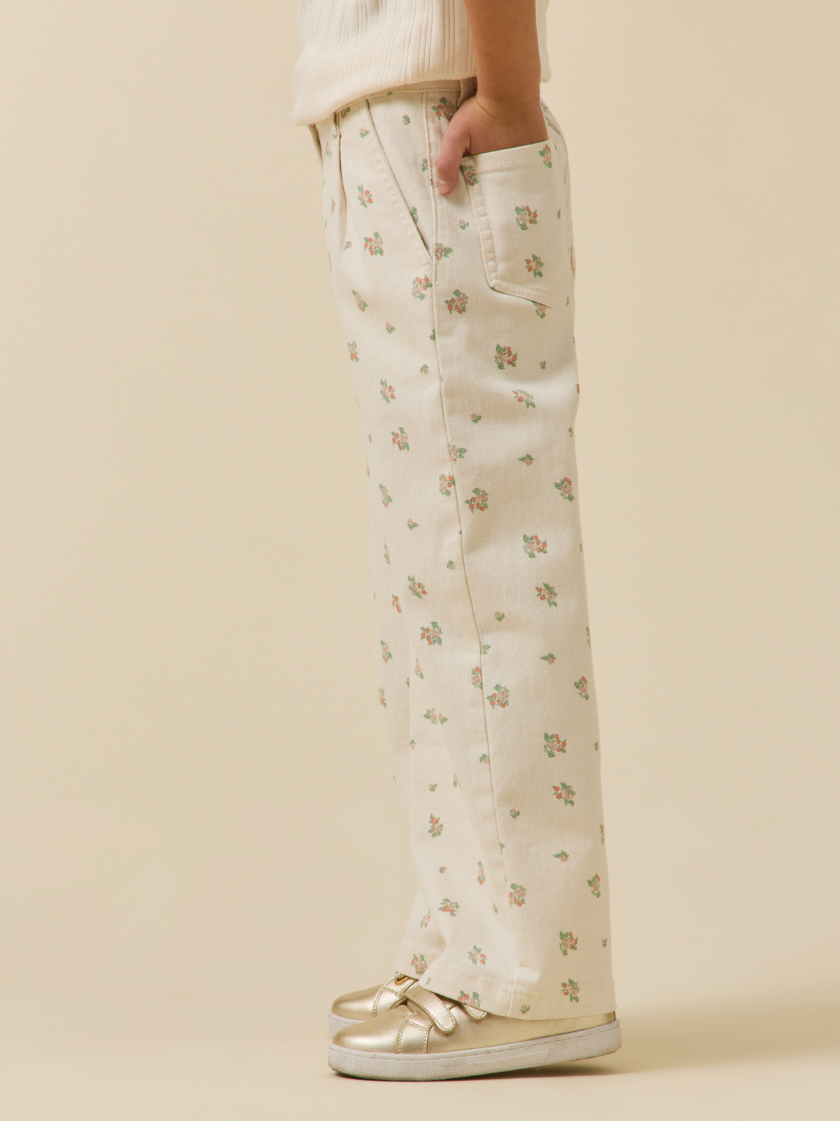 Pantalon large imprimé Fille