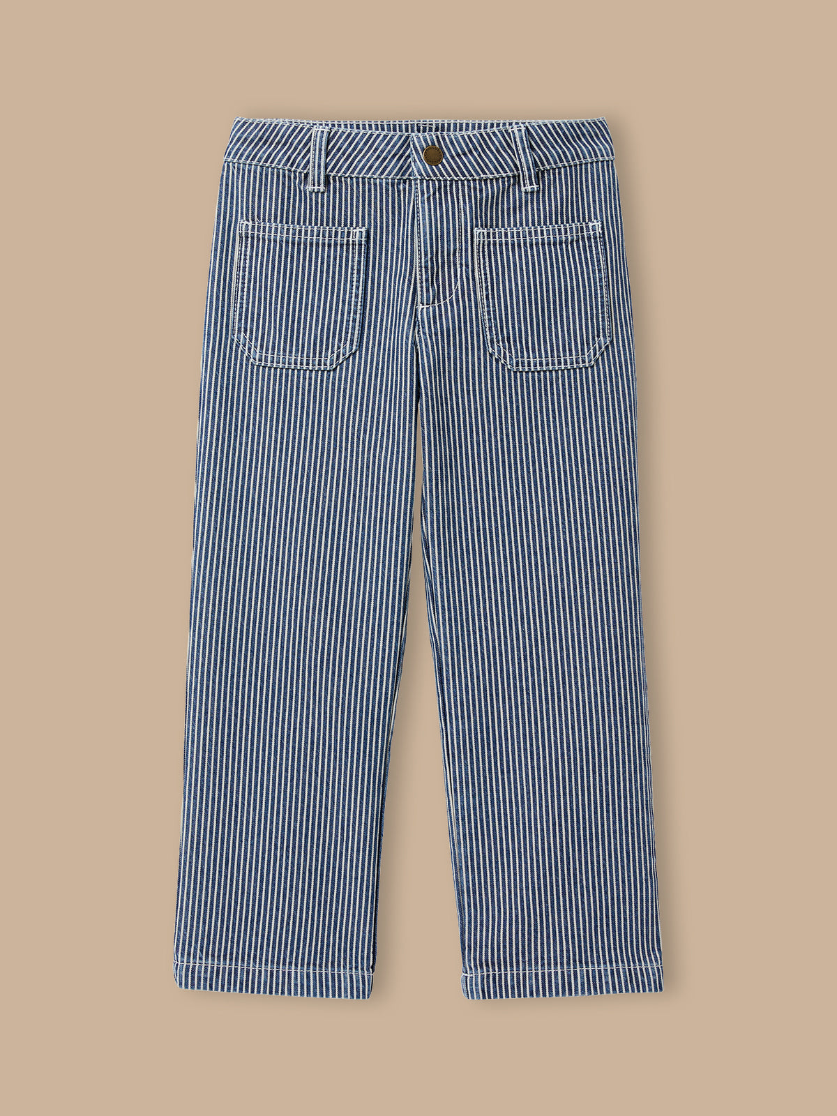 Pantalon droit rayé Fille