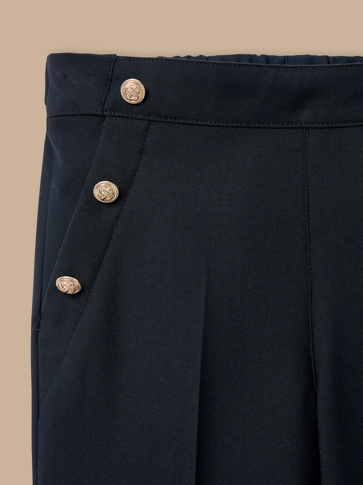 Pantalon large à pont Fille