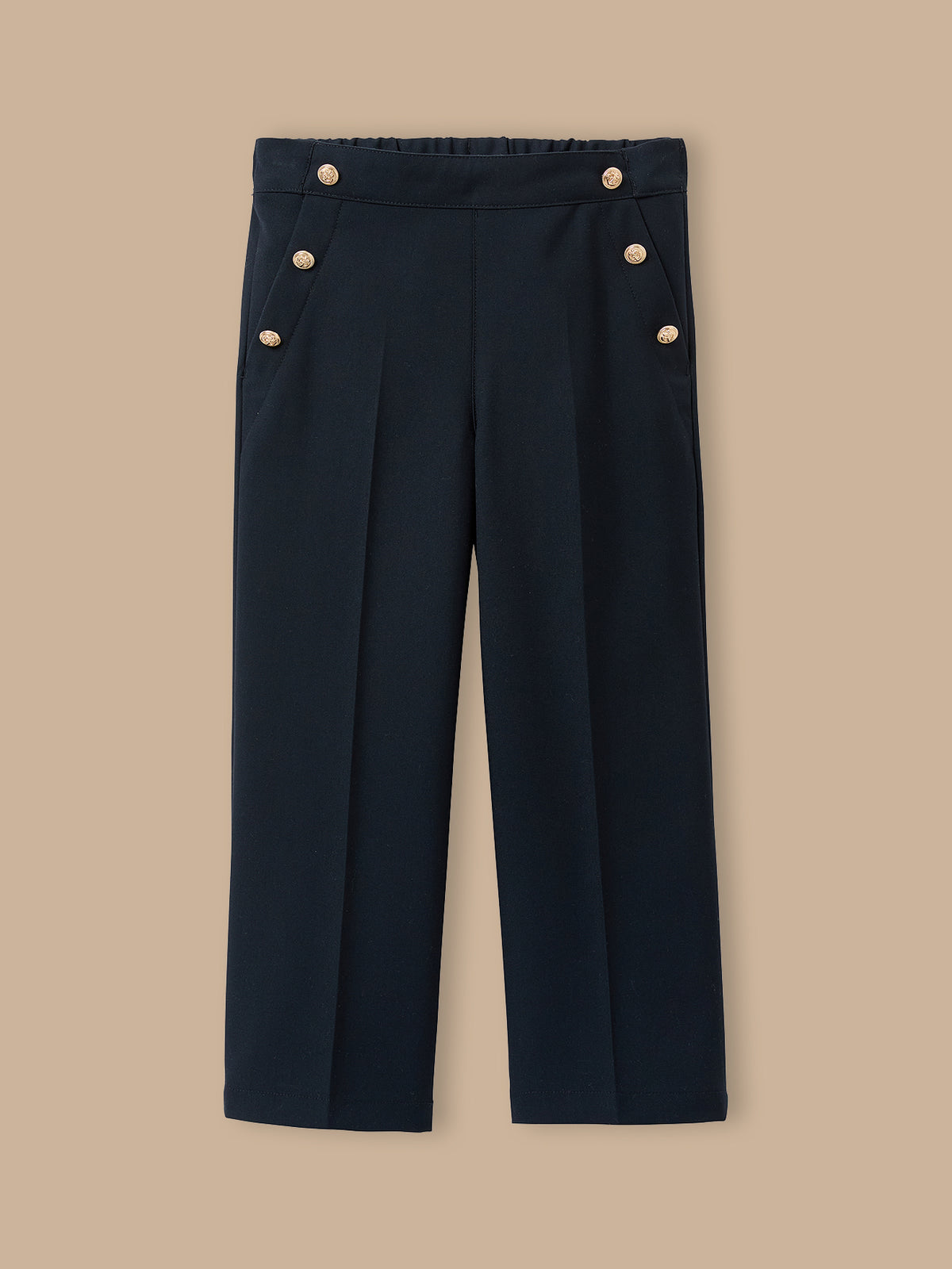 Pantalon large à pont Fille