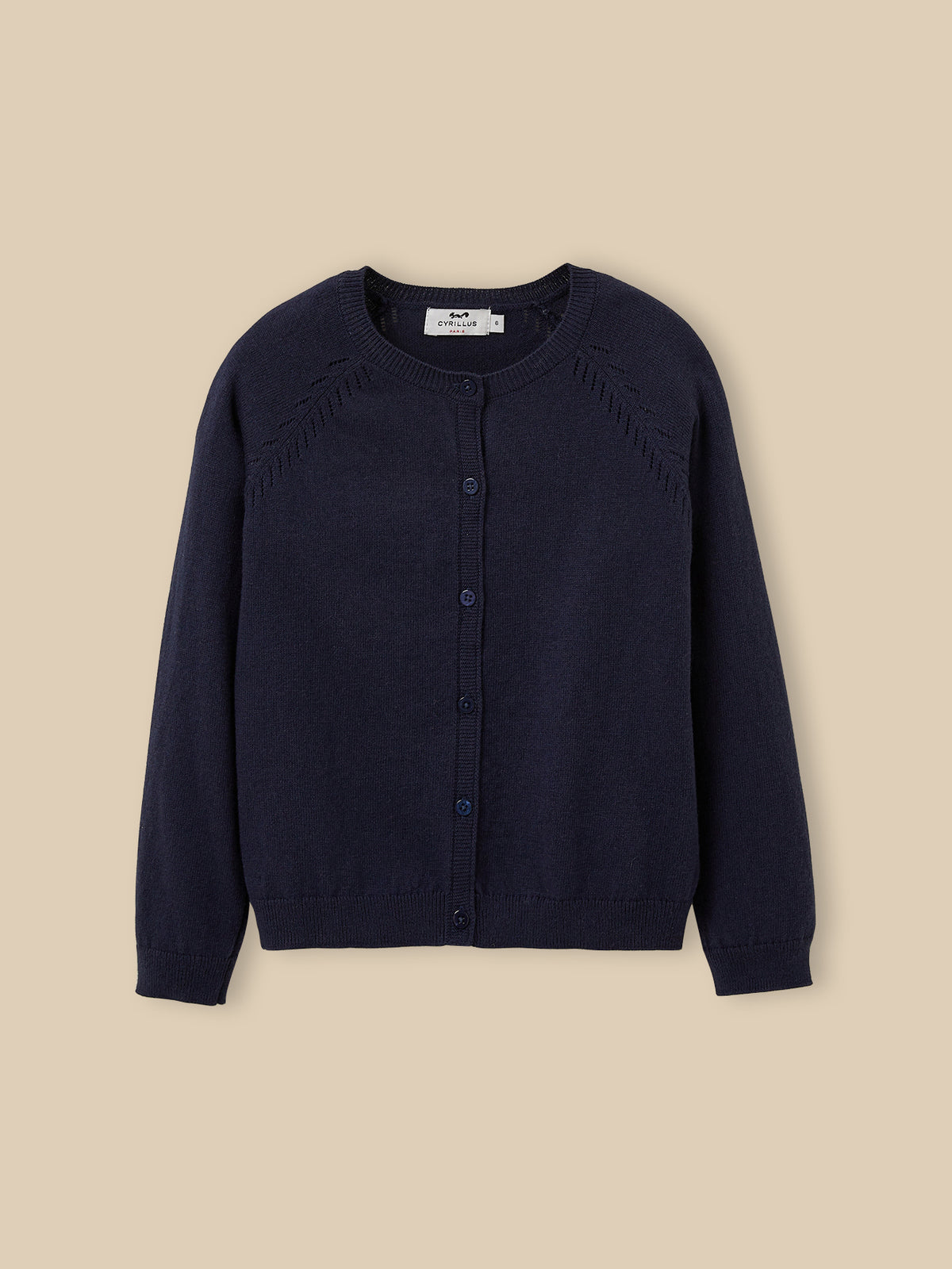 Cardigan Fille en coton et laine