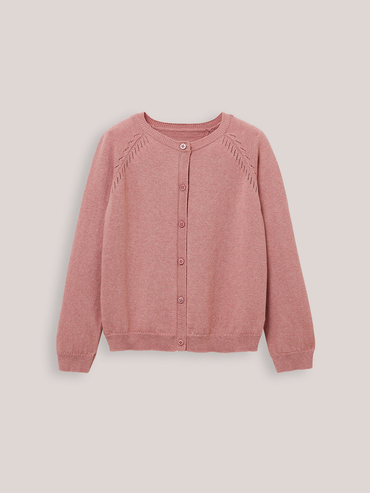 Cardigan Fille en coton et laine
