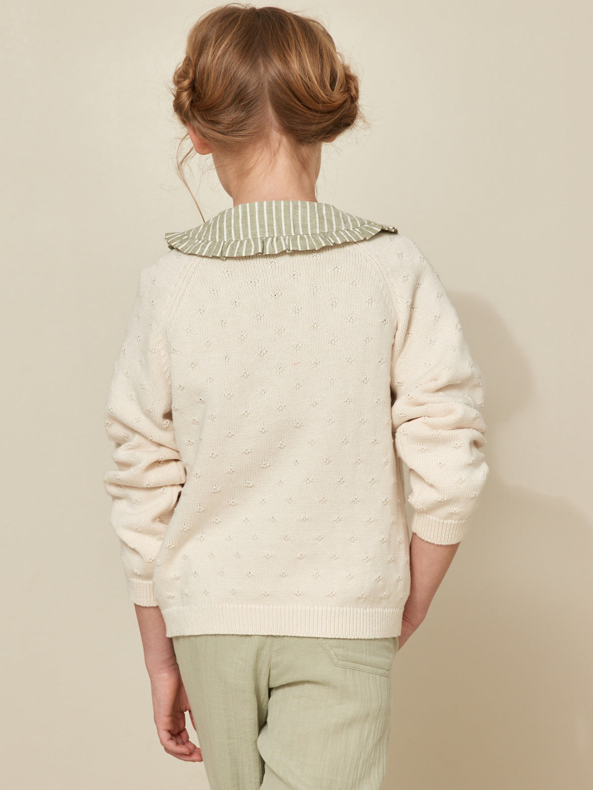Cardigan Fille point fantaisie