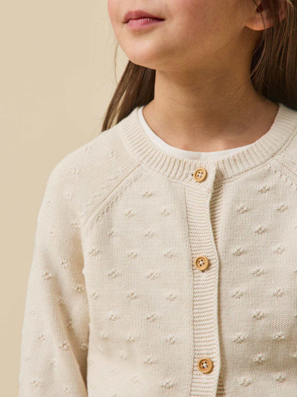 Cardigan Fille point fantaisie
