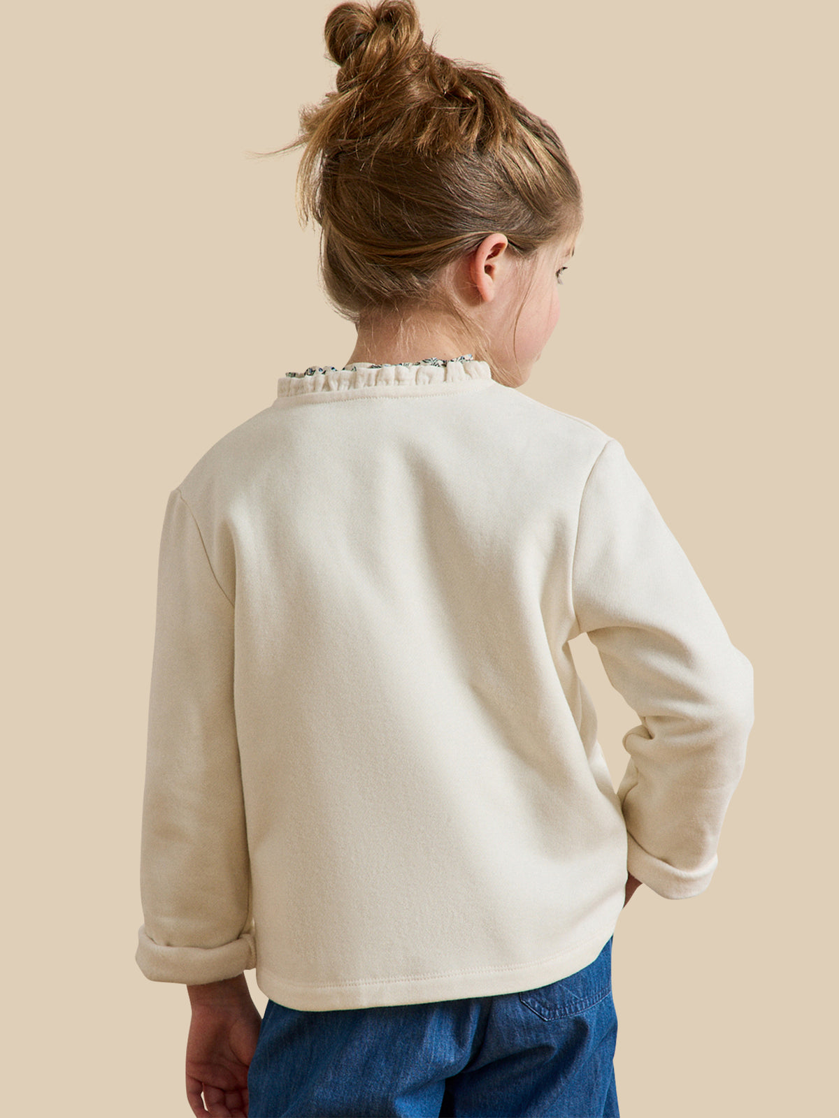 Gilet Fille en molleton - Coton biologique