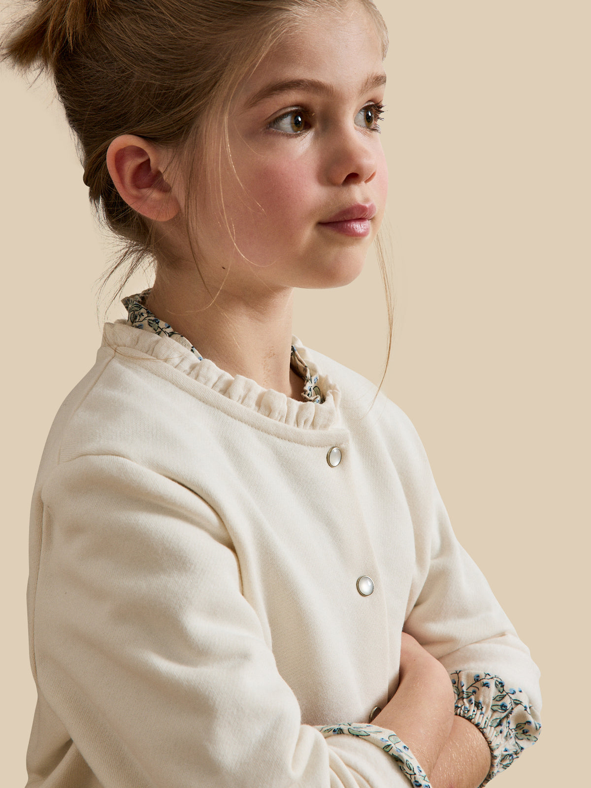 Gilet Fille en molleton - Coton biologique