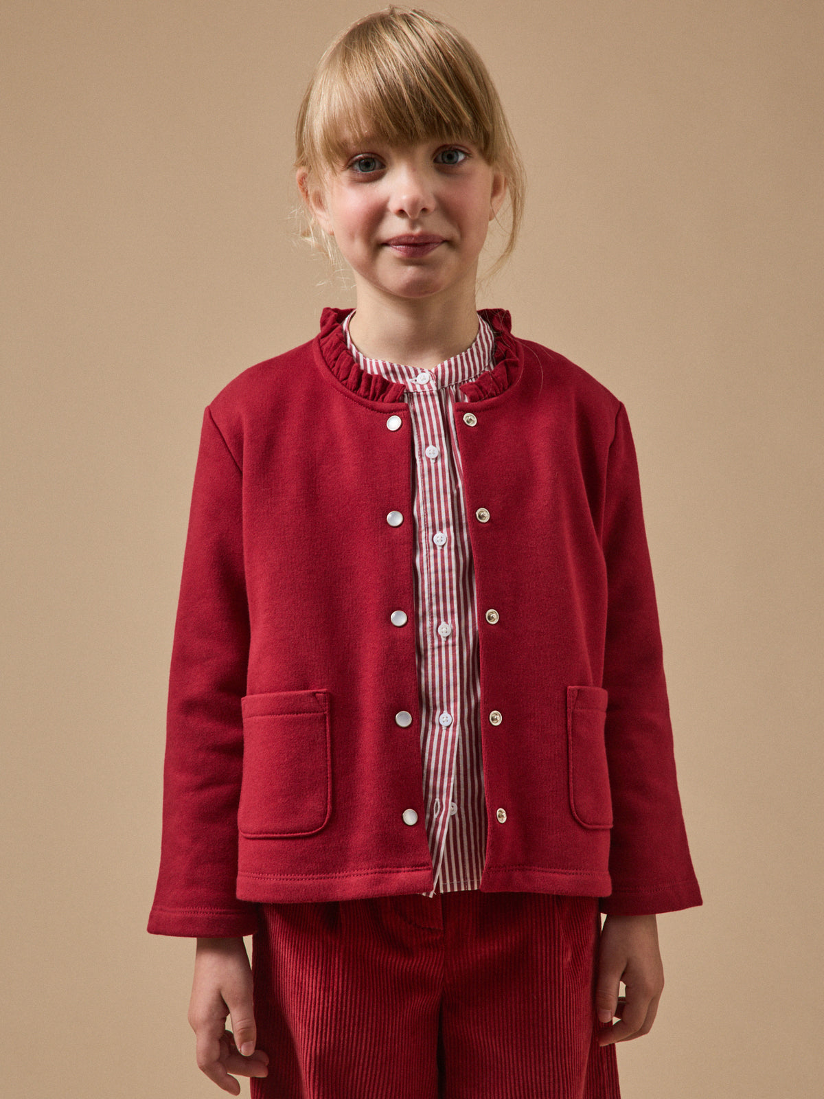 Gilet Fille en molleton - Coton biologique