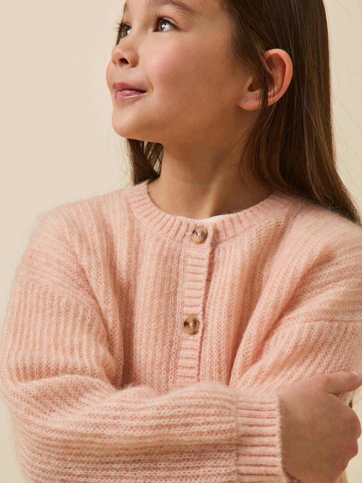 Cardigan Fille avec laine et mohair
