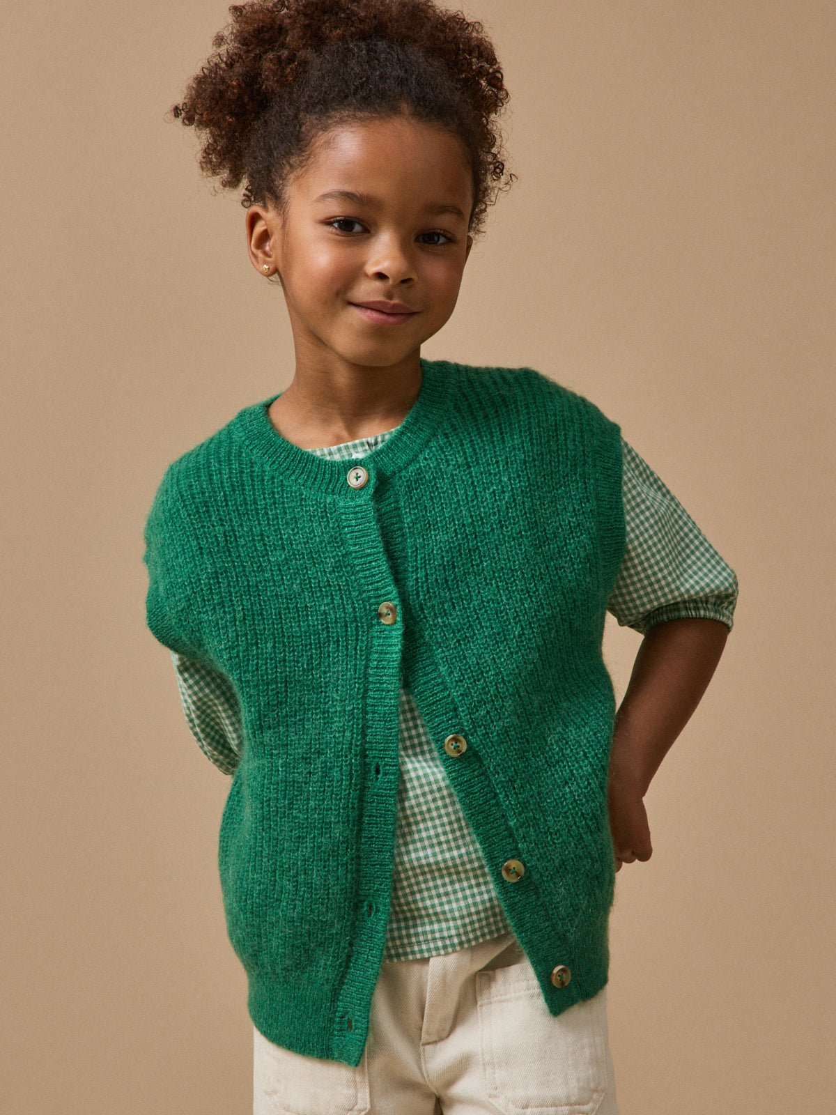 Cardigan Fille laine et mohair