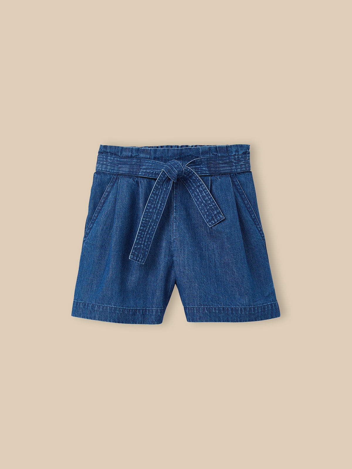 Short Fille en denim light