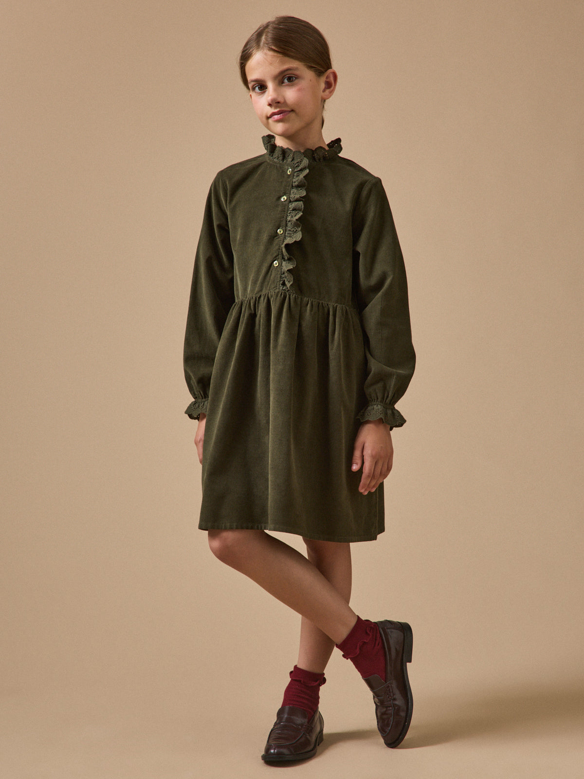 Robe Fille en velours