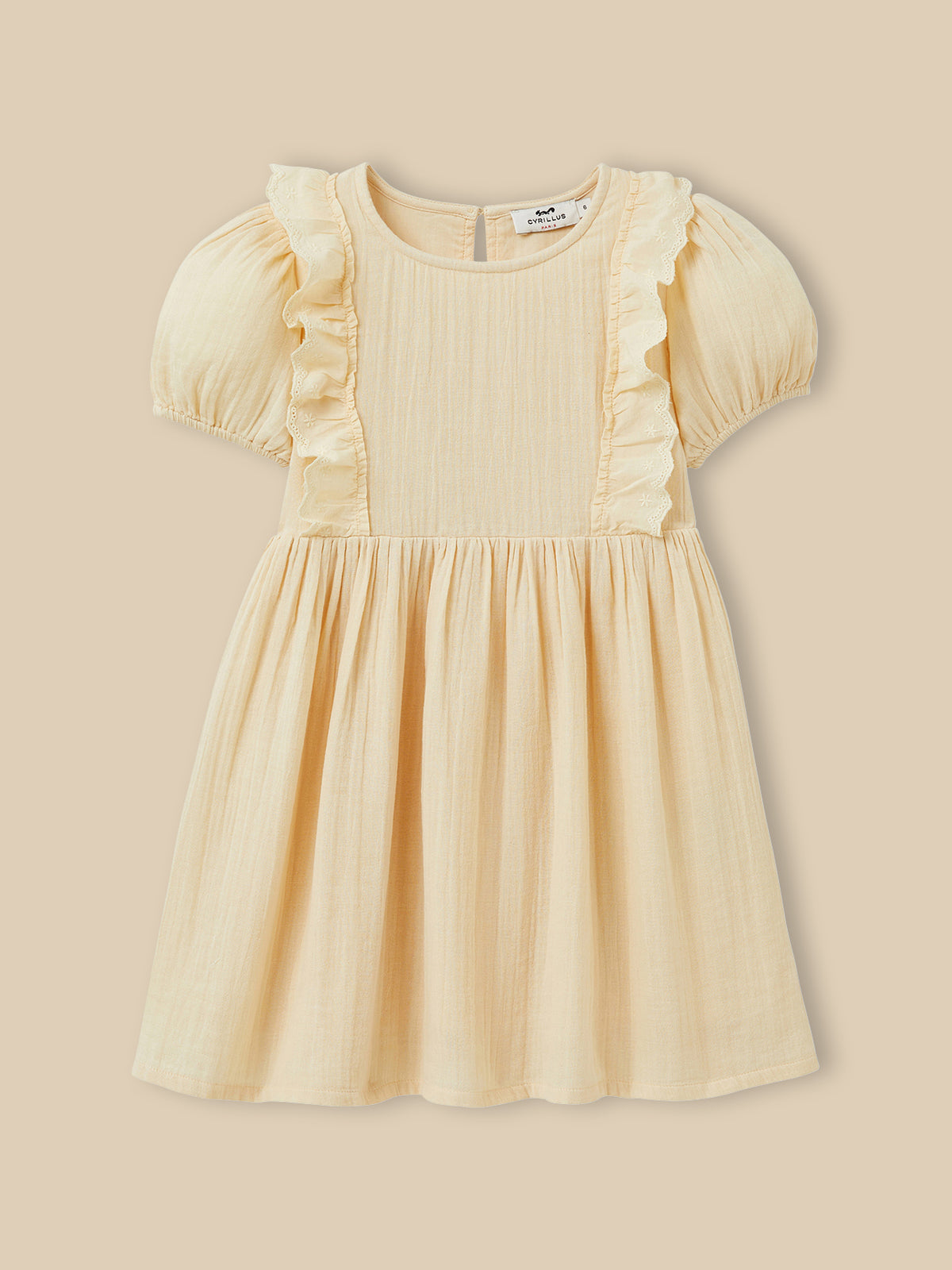 Robe Fille en gaze de coton biologique