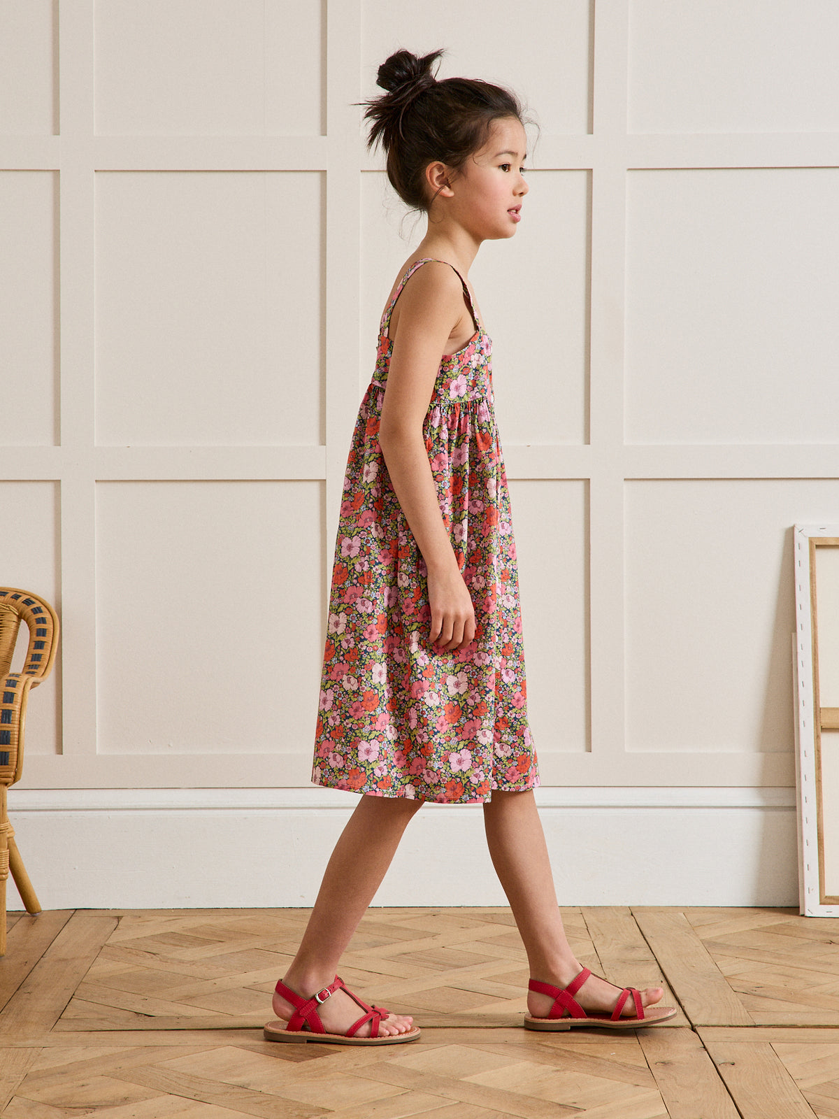 Robe Fille tissu Liberty Meadow Song