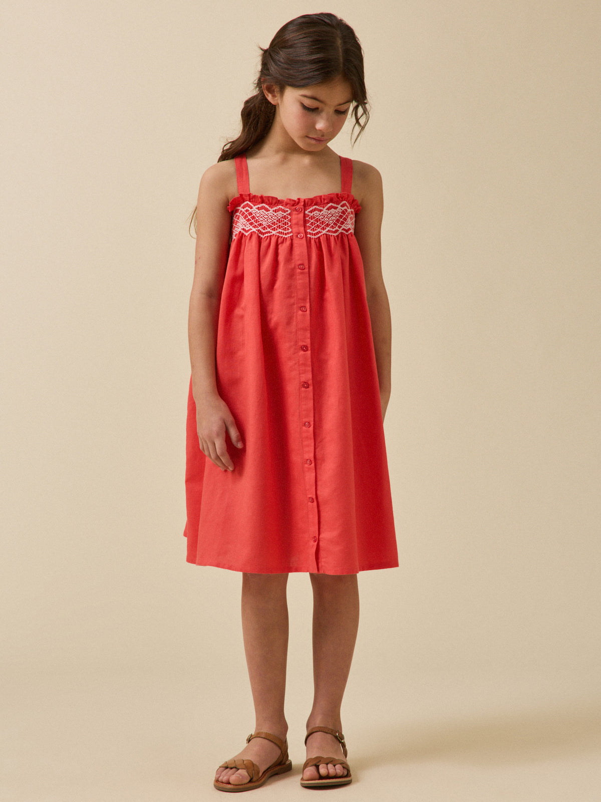 Robe à smocks Fille