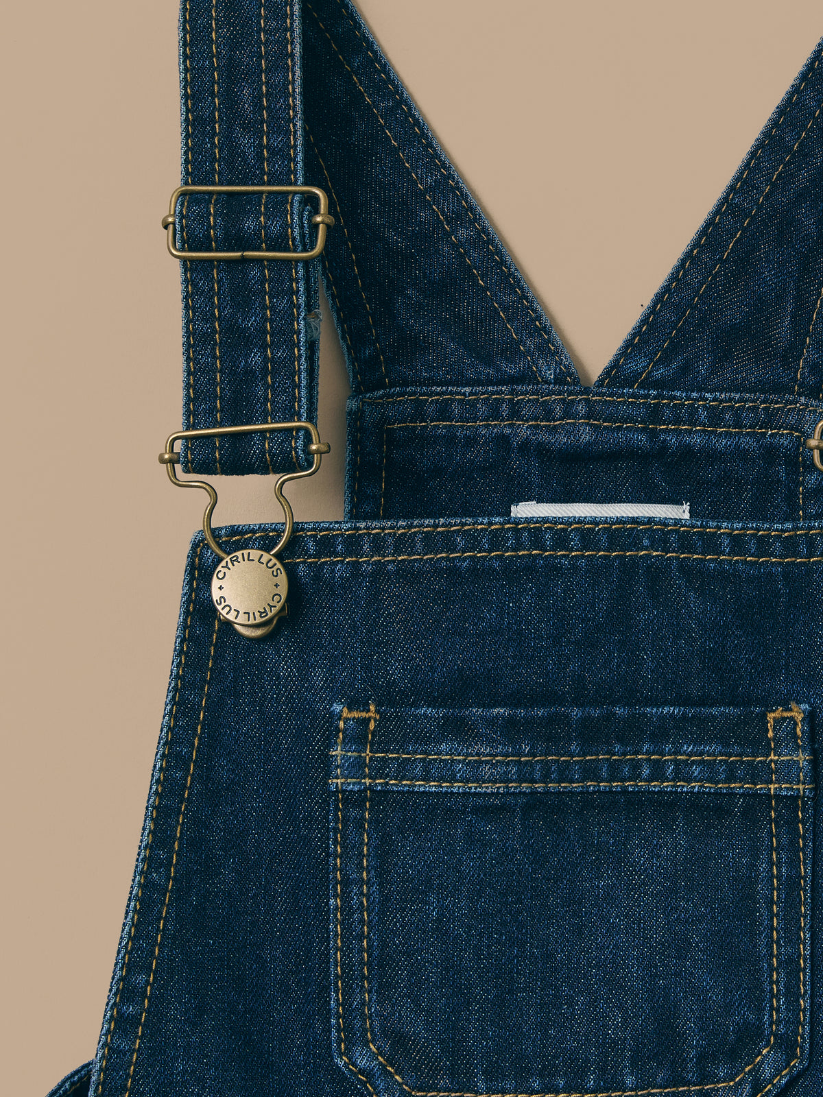 Robe salopette en denim Fille