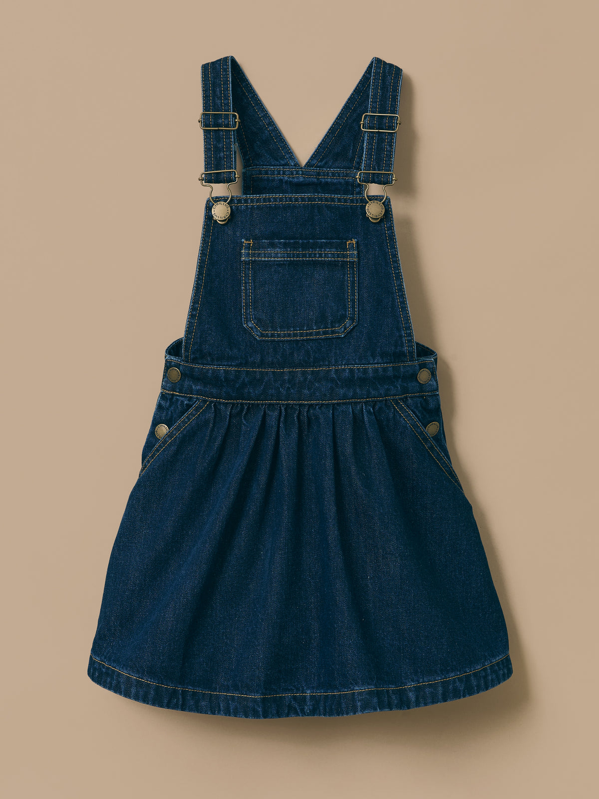 Robe salopette en denim Fille