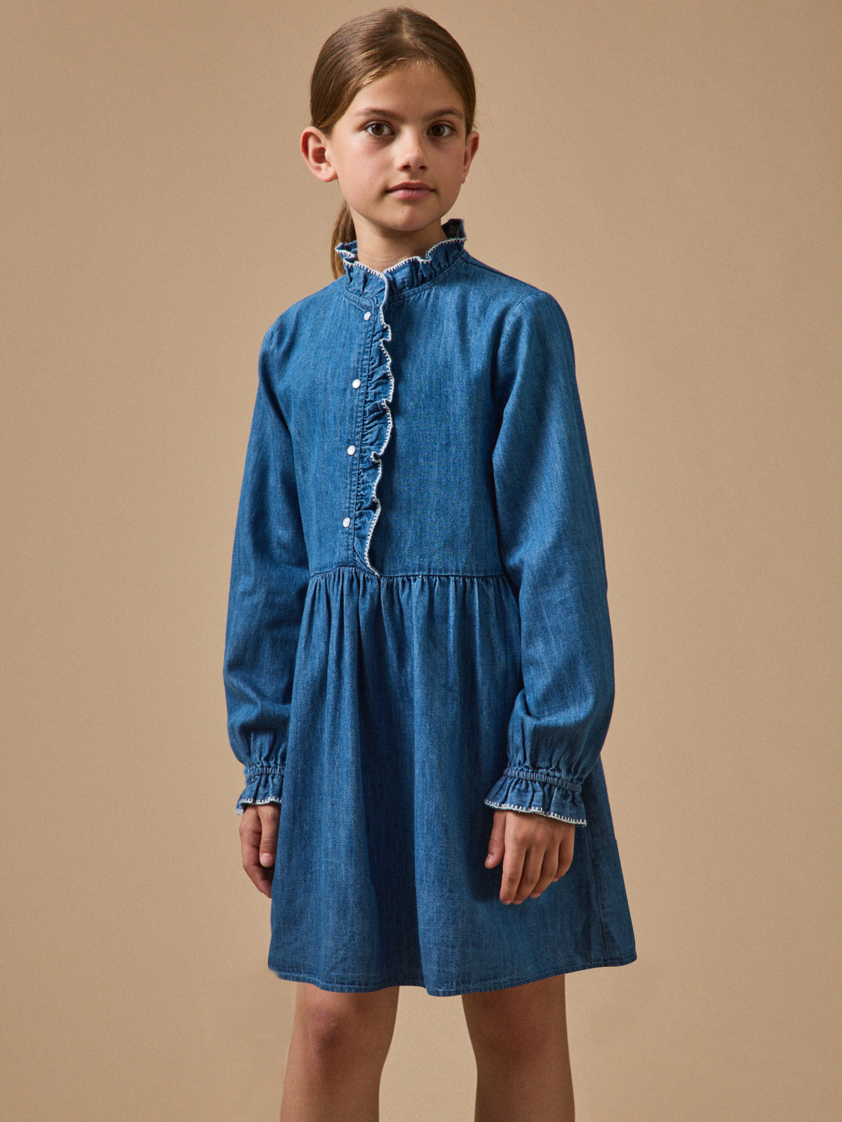 Robe en denim Fille