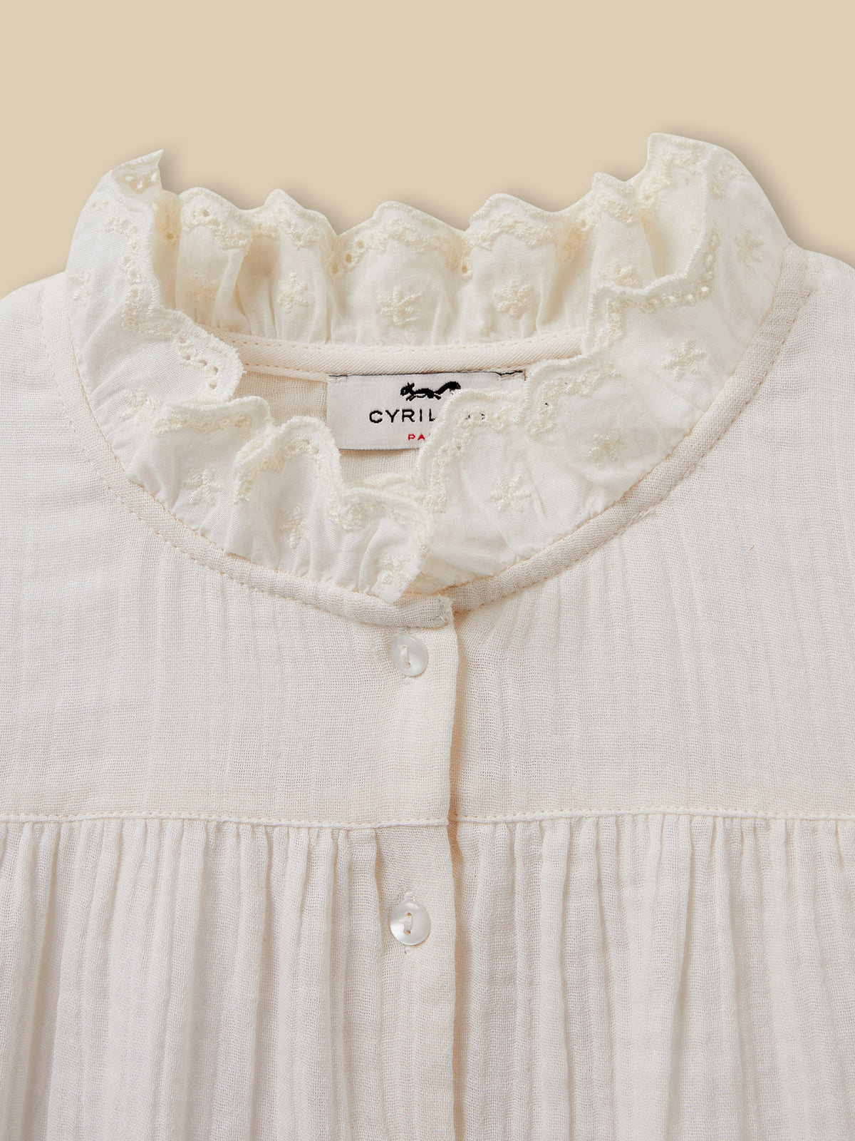 Chemise Fille en gaze - Coton biologique