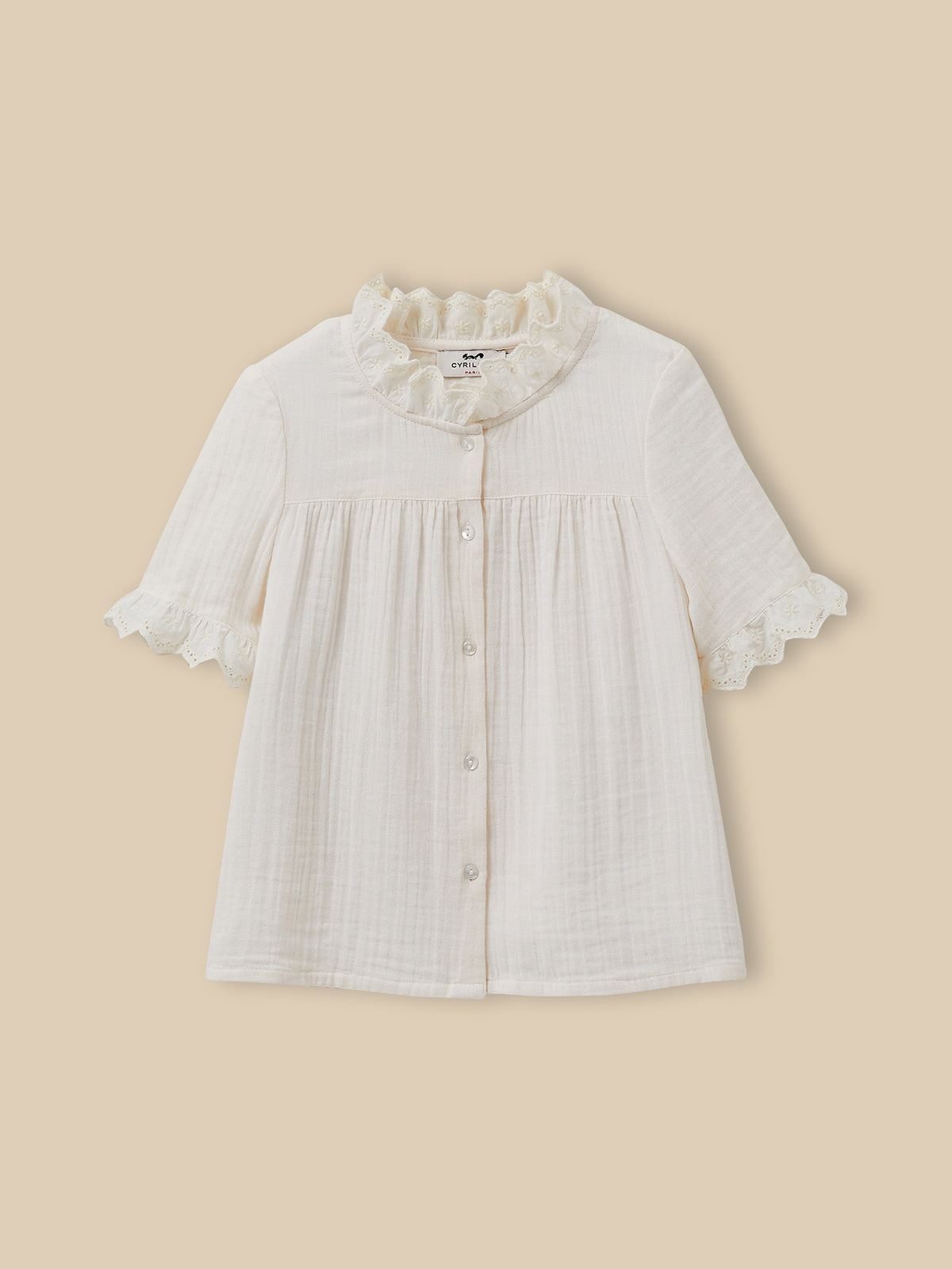 Chemise Fille en gaze - Coton biologique