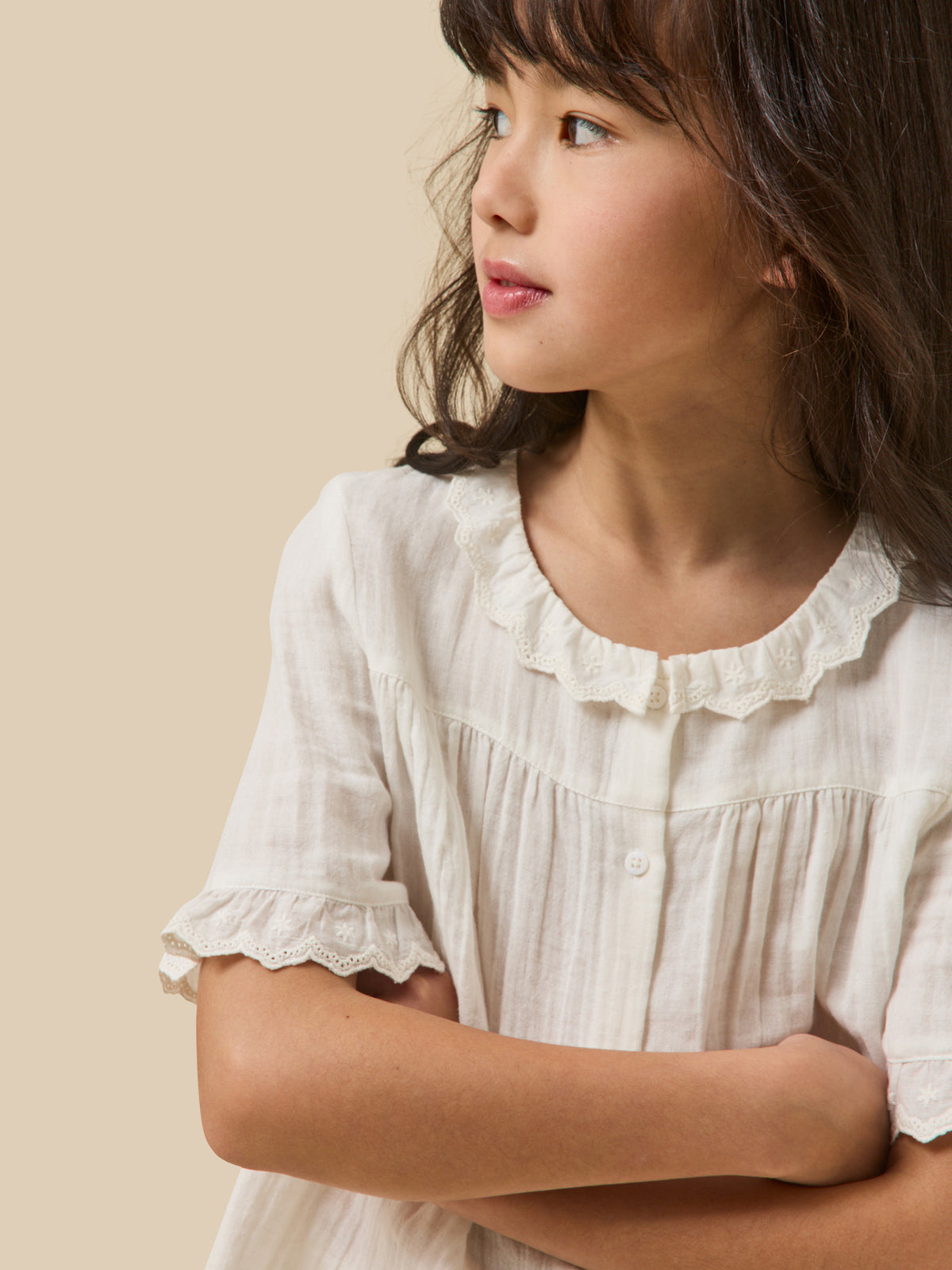 Chemise Fille en gaze - Coton biologique