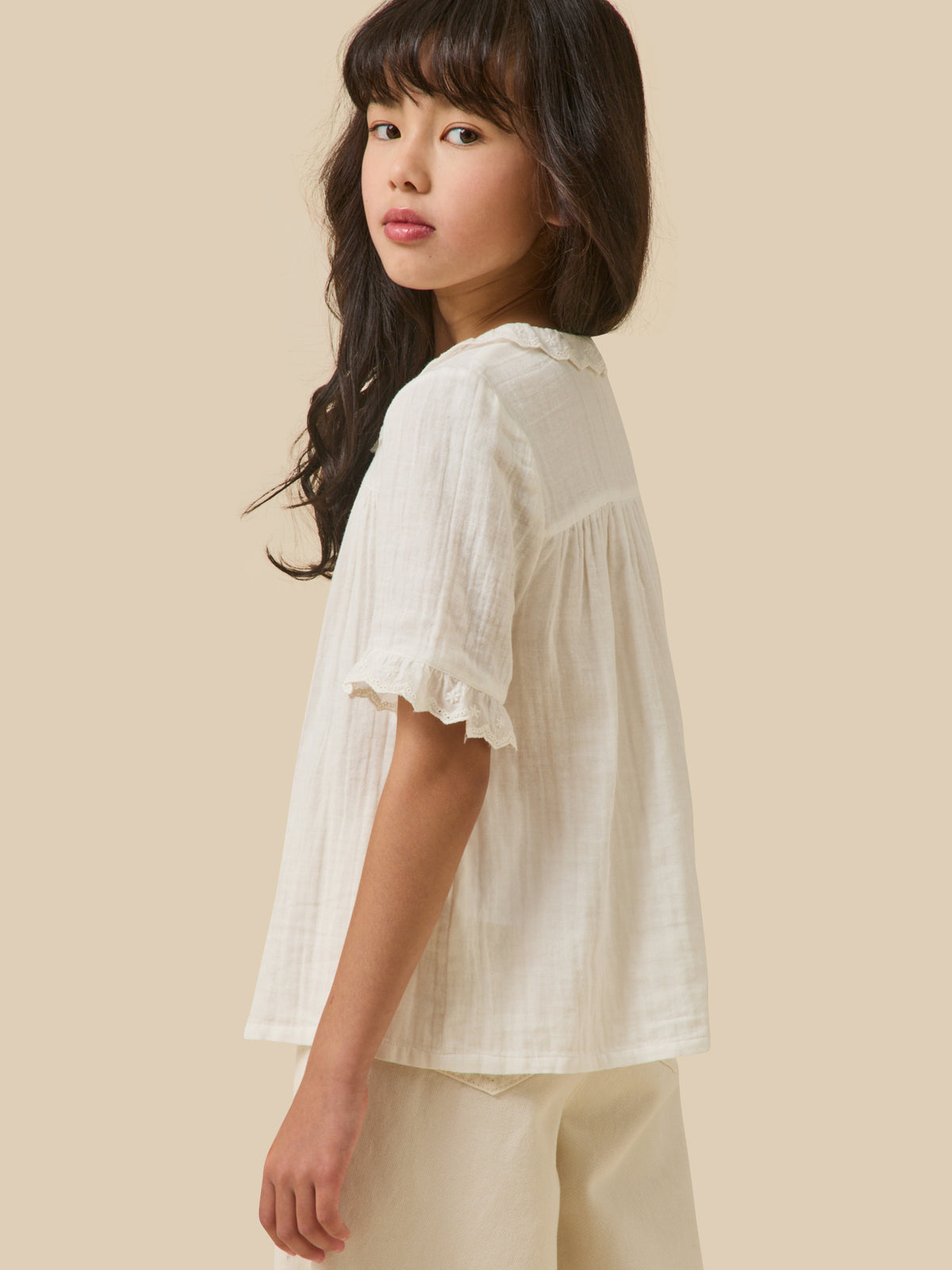 Chemise Fille en gaze - Coton biologique