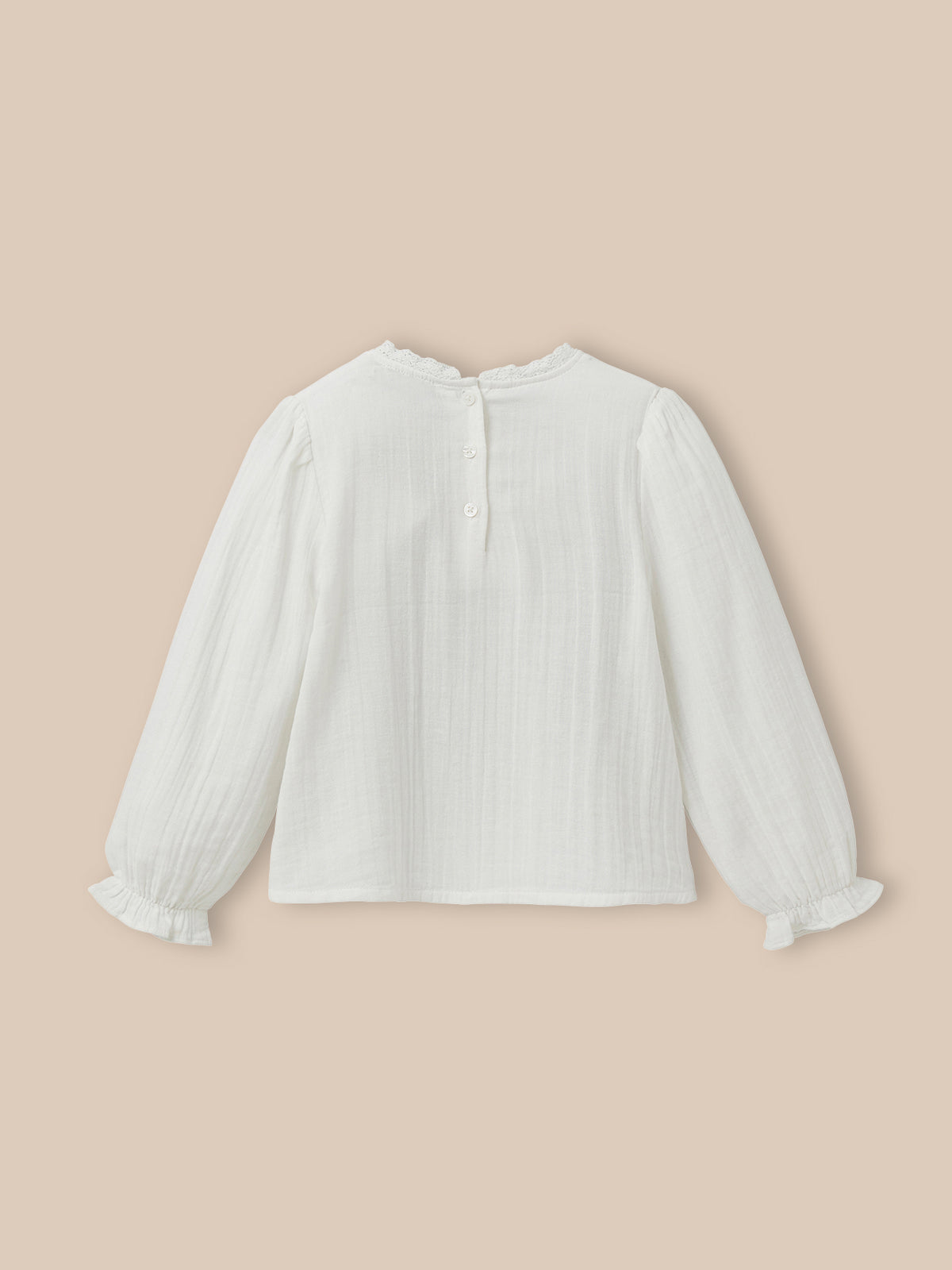Chemise trousseau Fille gaze de coton