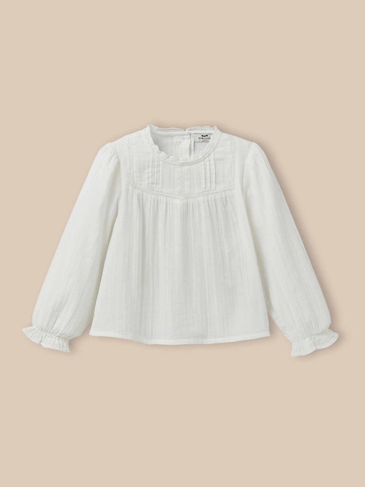 Chemise trousseau Fille gaze de coton