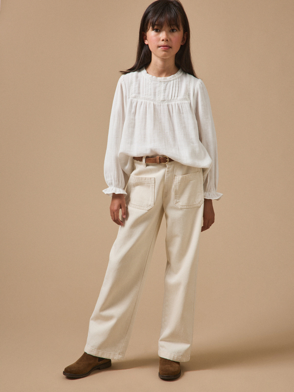 Chemise trousseau Fille gaze de coton