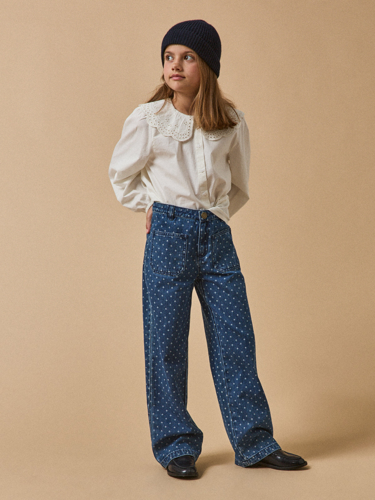 Blouse Fille maxi col