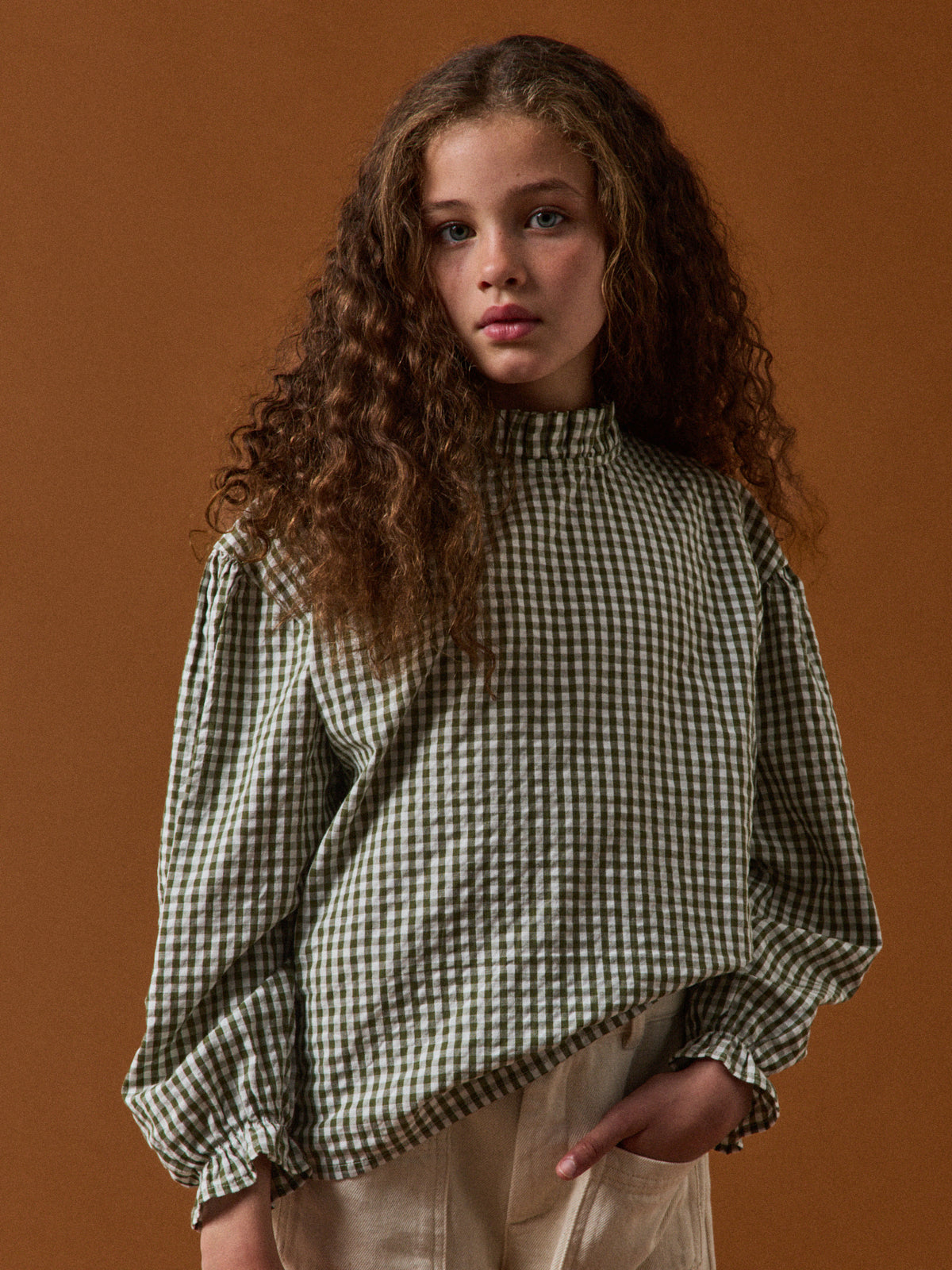 Blouse vichy Fille -  Cyrillus X Apaches Collections