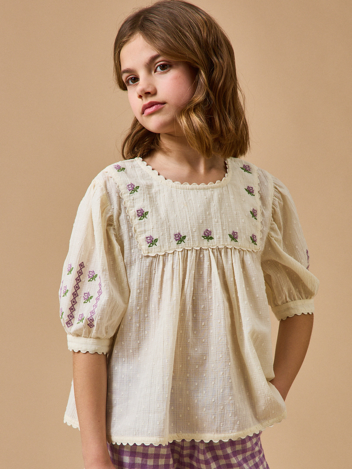 Blouse brodée Fille - CYRILLUS X EMILE&IDA