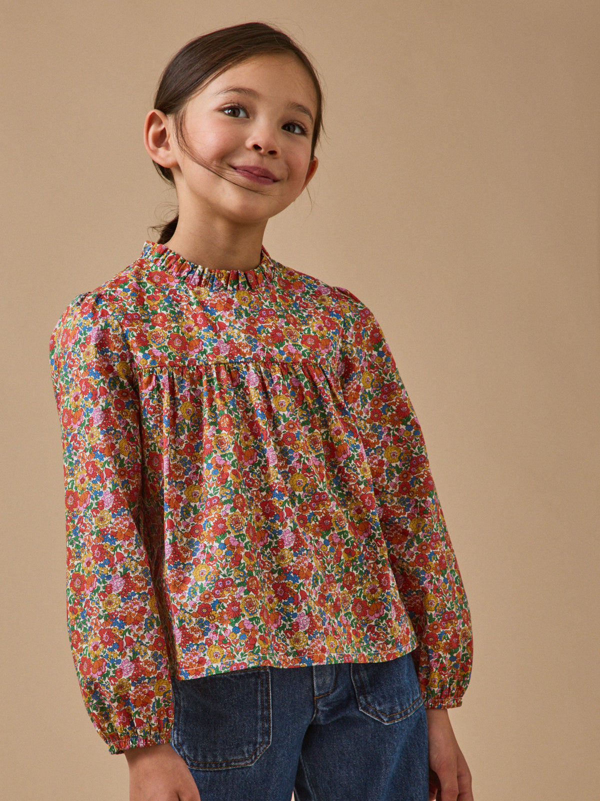 Blouse en tissu Liberty Fille