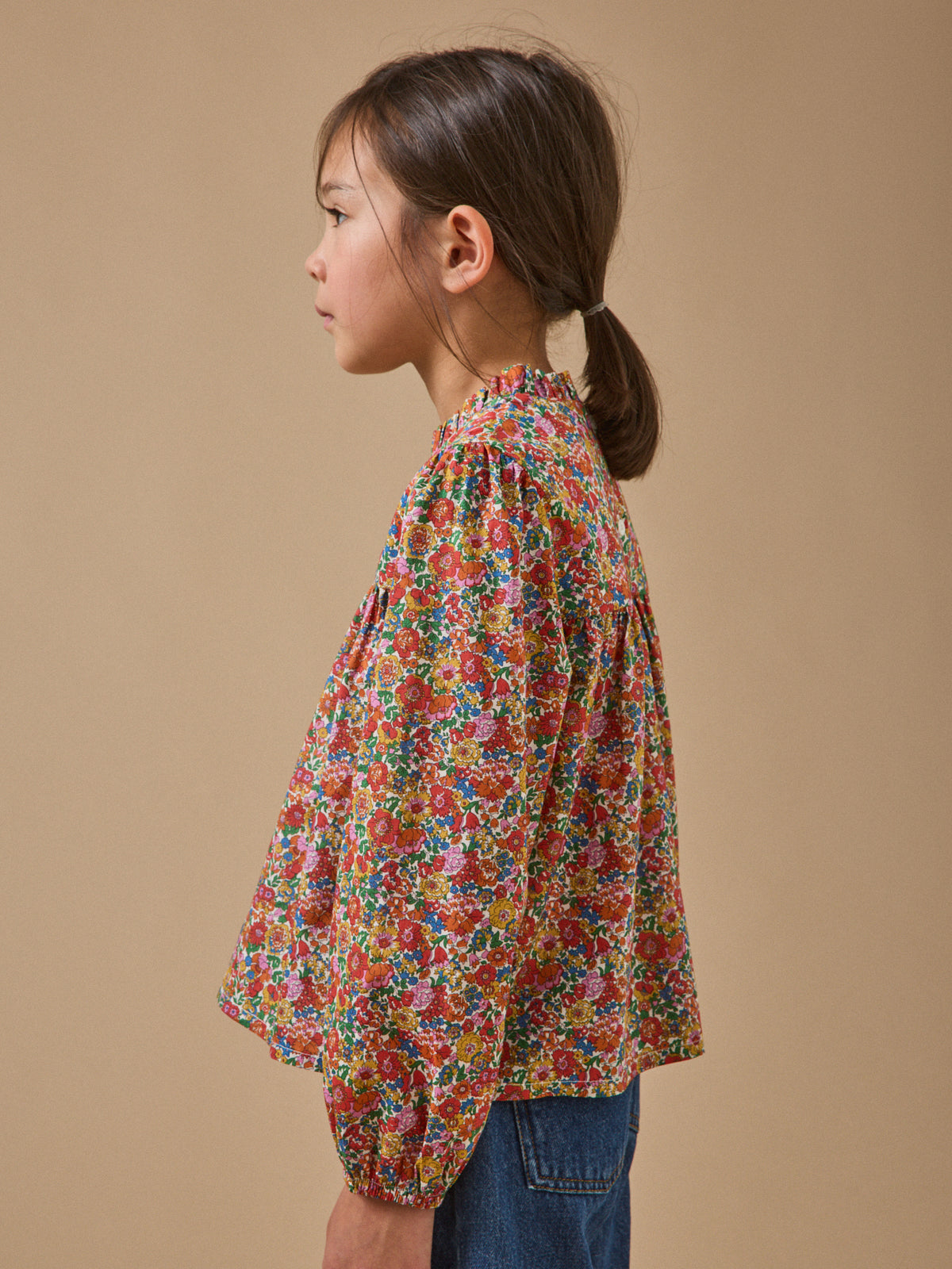 Blouse en tissu Liberty Fille