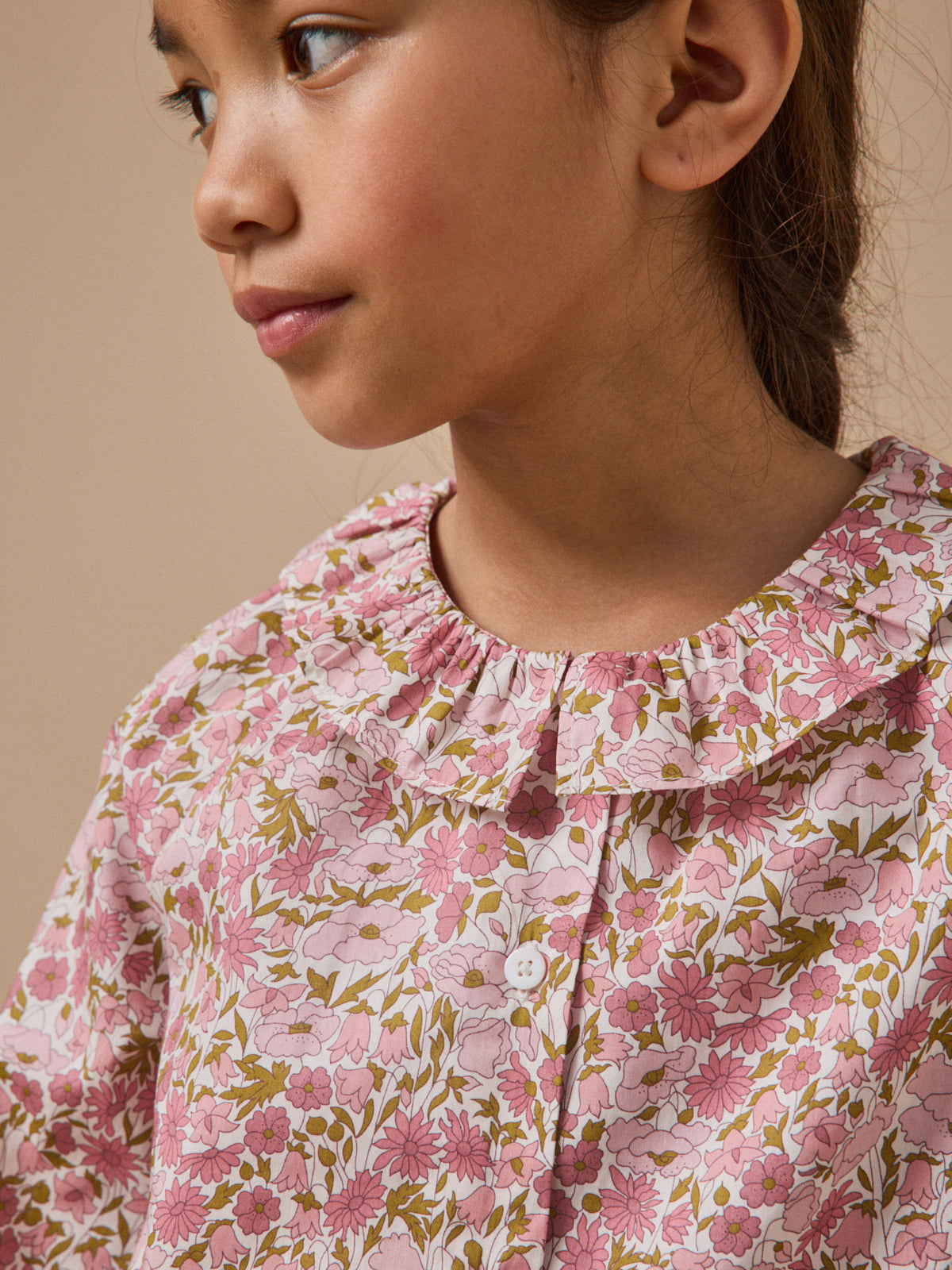 Chemise en tissu Liberty Fille