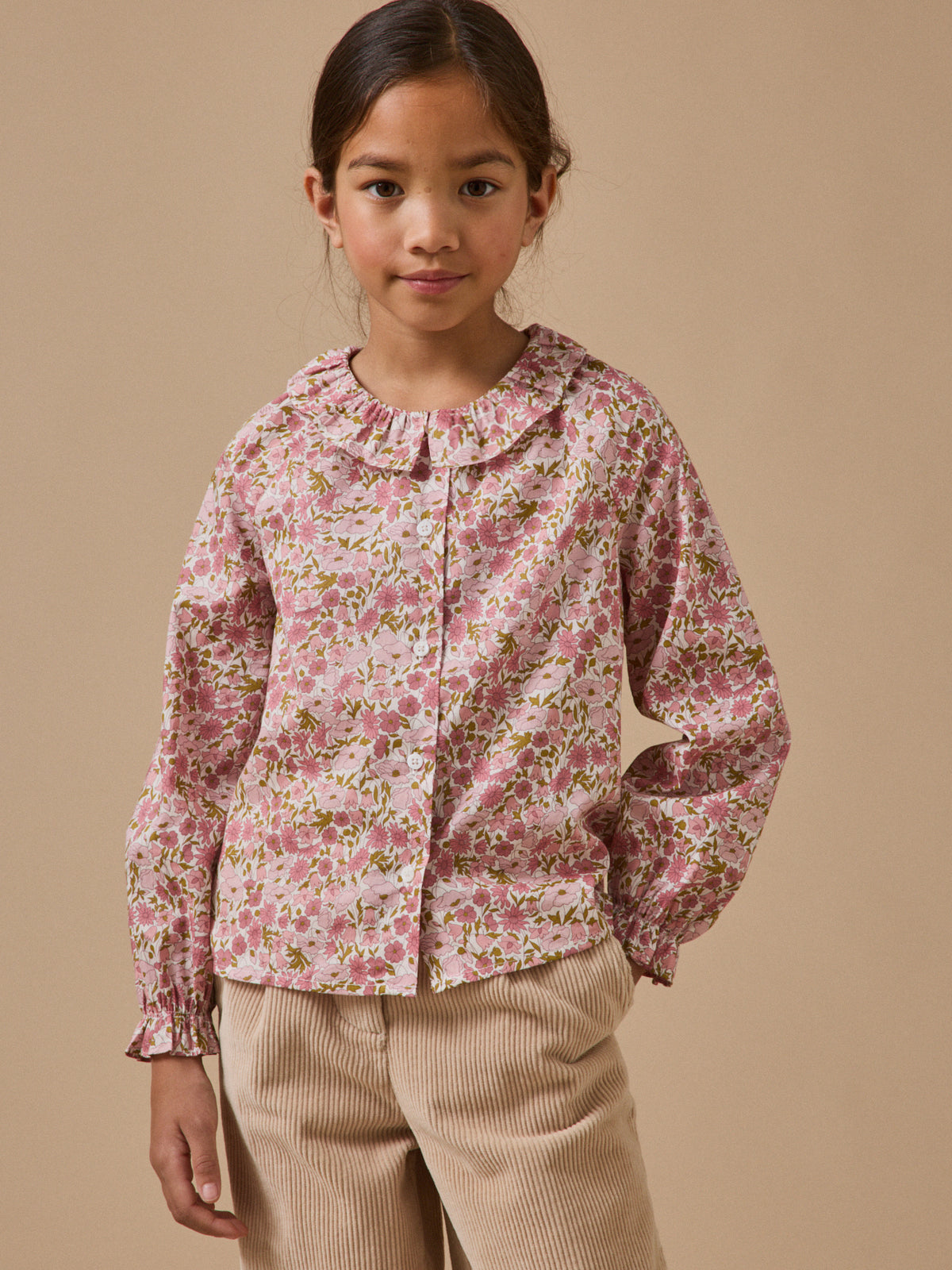 Chemise en tissu Liberty Fille