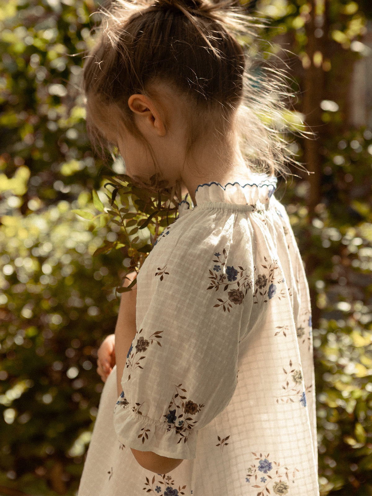 Blouse coton dobby imprimée Fille
